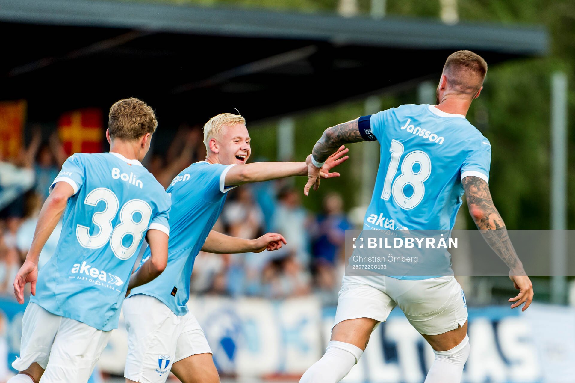 Otto Rosengren and Pontus Jansson of Malmö FF celebrates