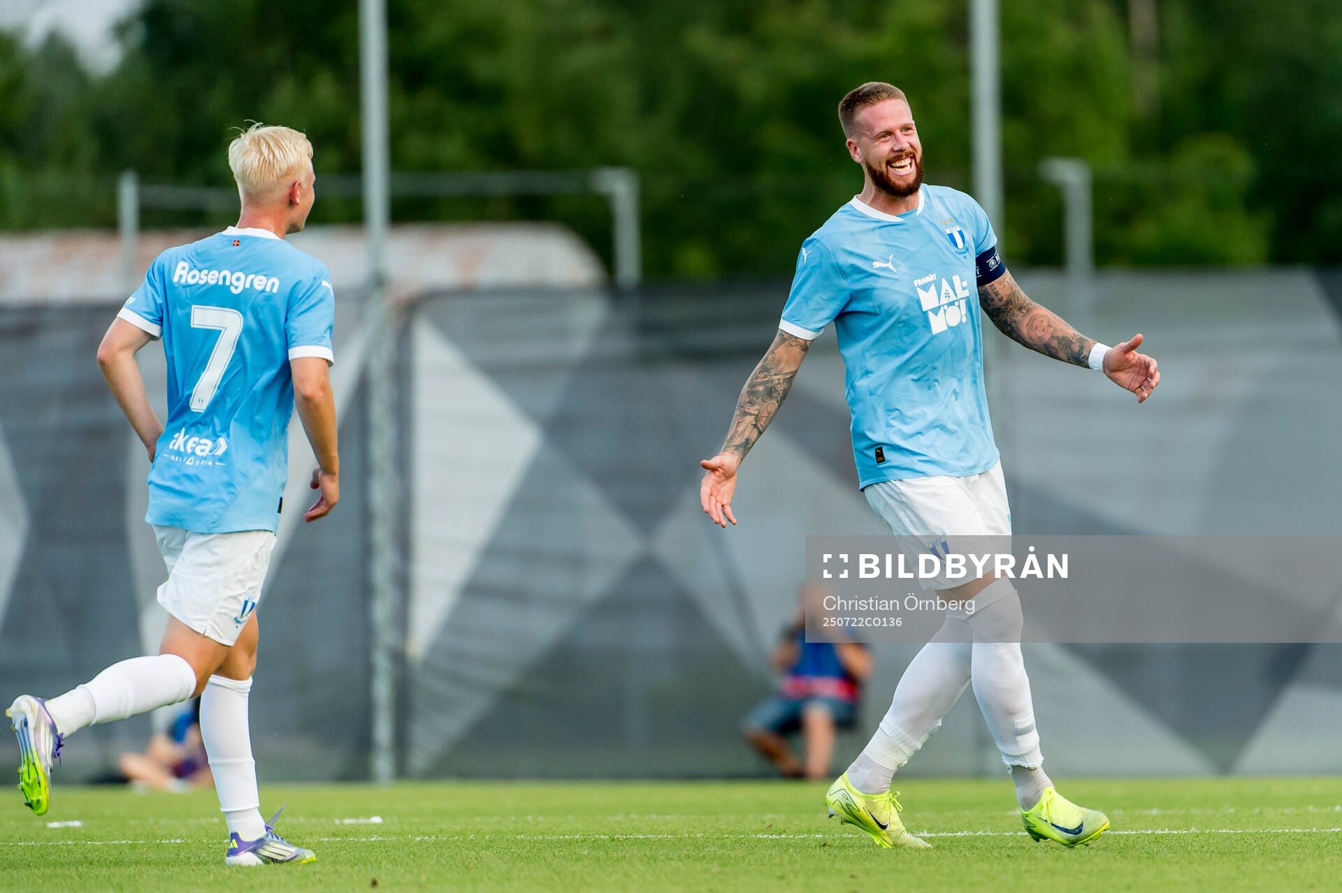 Otto Rosengren and Pontus Jansson of Malmö FF celebrates