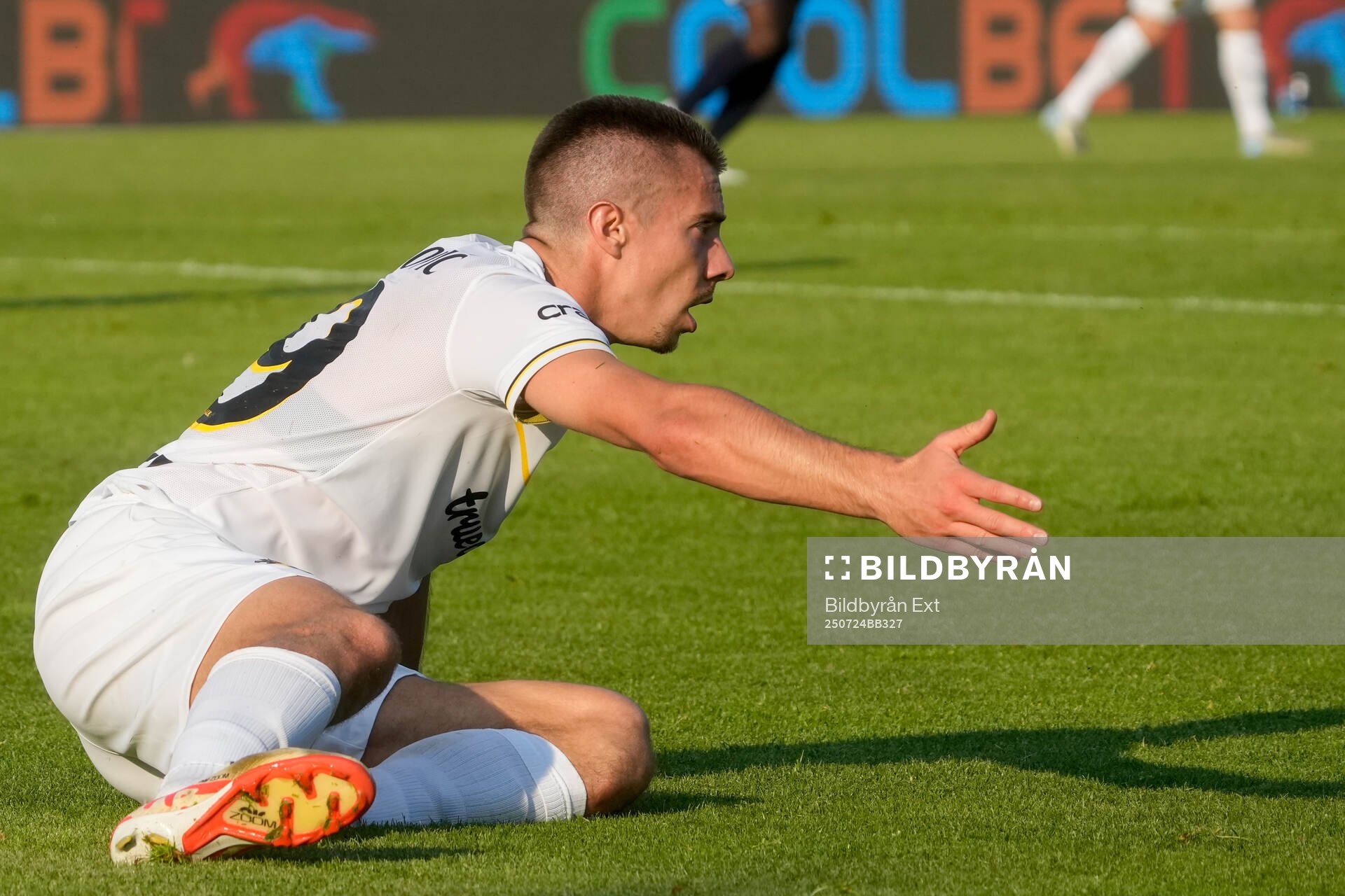 Dino Besirovic of AIK reacts
