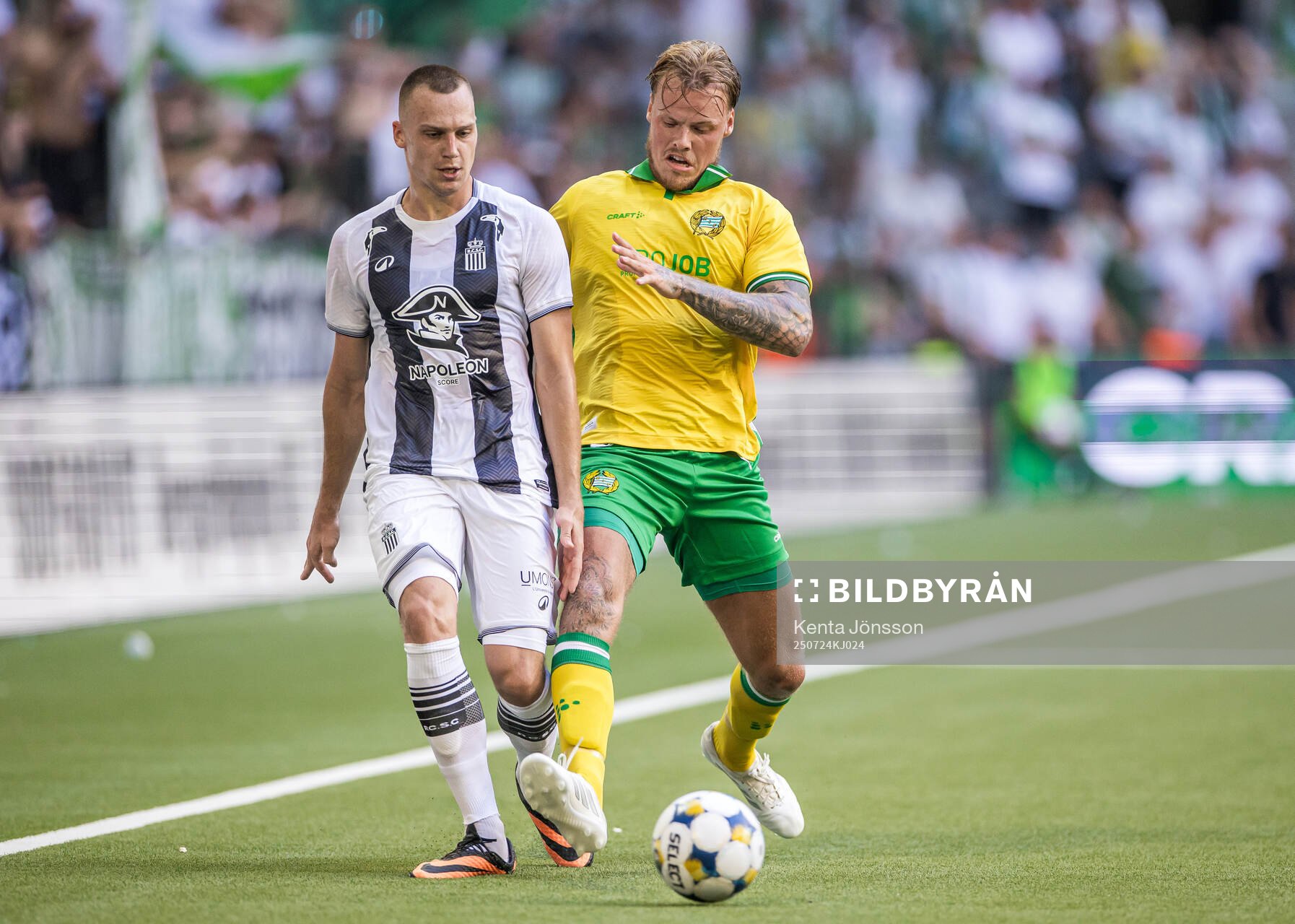Nikola Stulic of Royal Charleroi SC and Victor Eriksson of