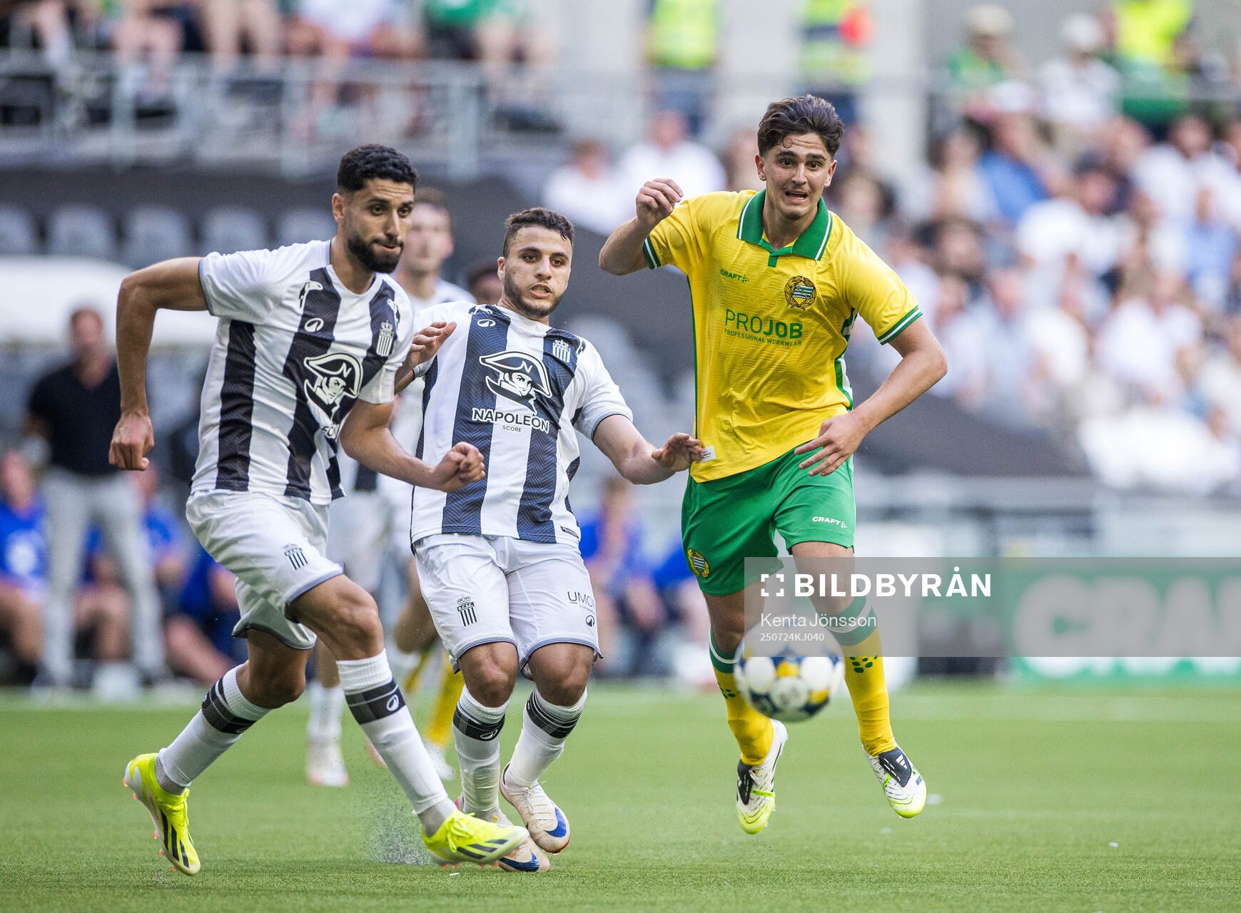Yacine Titraoui and Aiham Ousou of Royal Charleroi SC