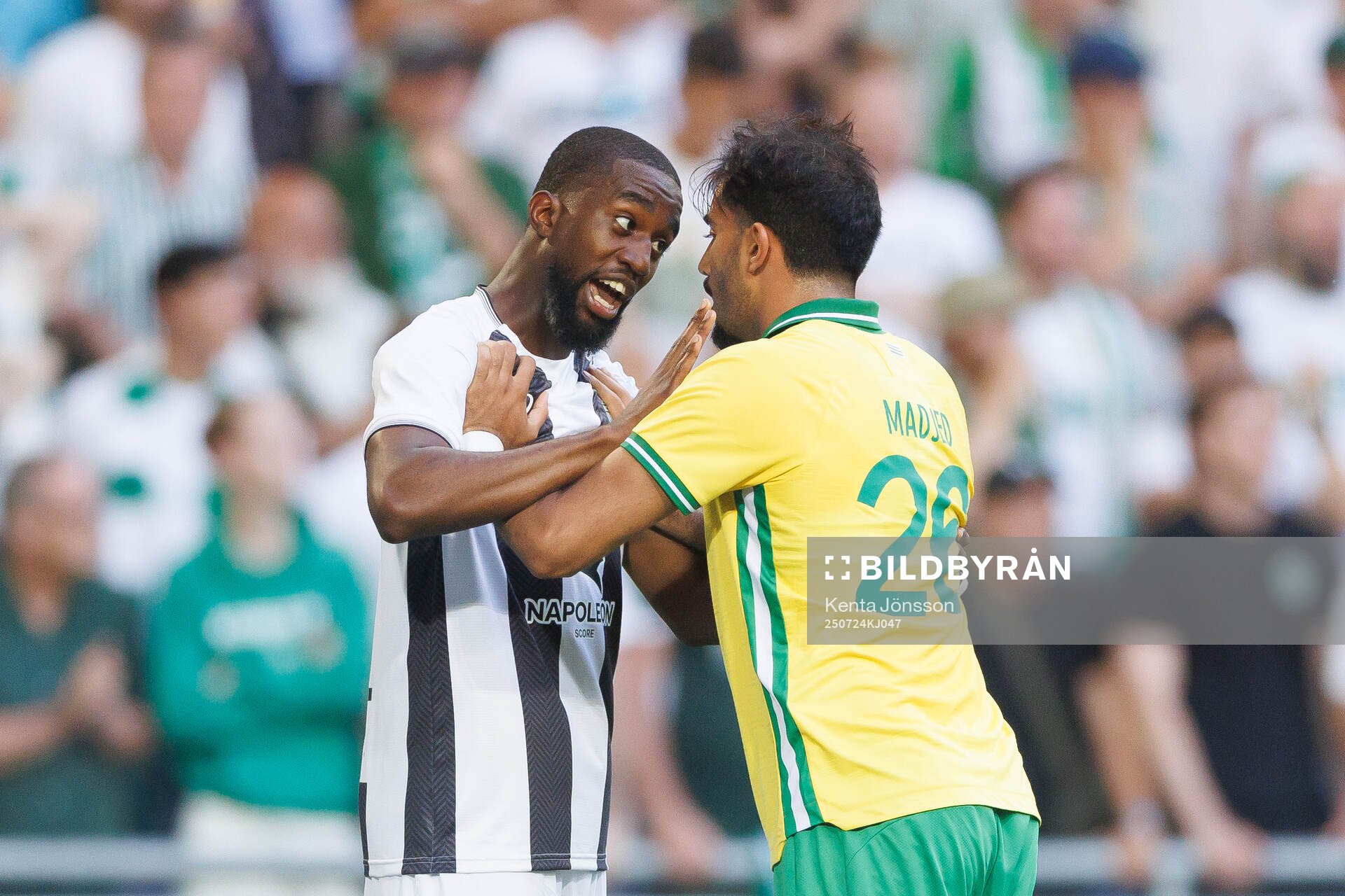 Isaac Mbenza of Royal Charleroi SC and Montader Madjed of