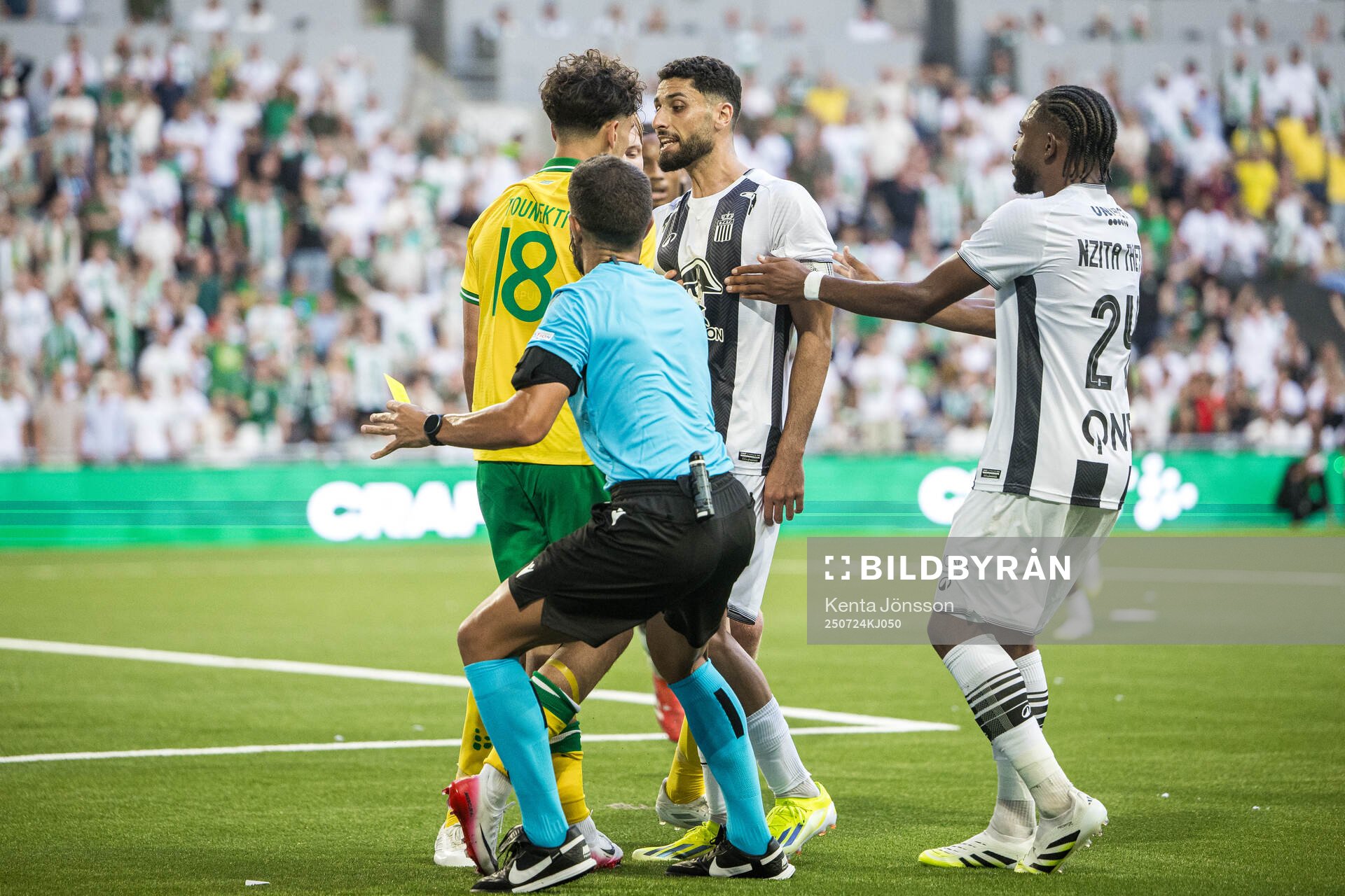 Sebastian Tounekti of Hammarby and Aiham Ousou of Royal