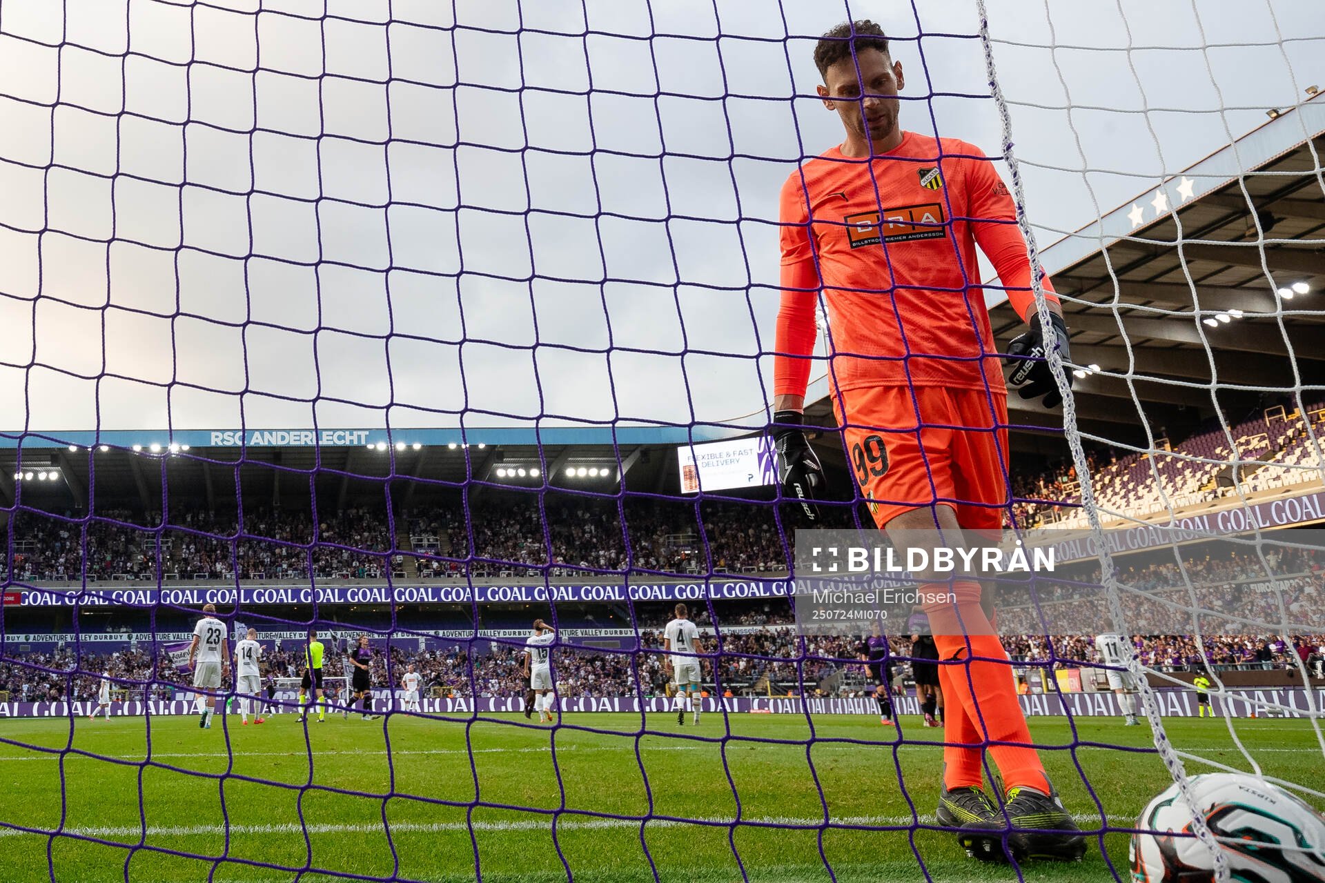 Goalkeeper Etrit Berisha of Häcken looks dejected