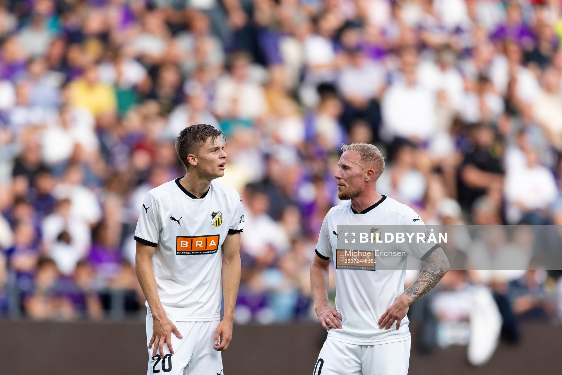 Adrian Svanbäck and Mikkel Rygaard Jensen of Häcken