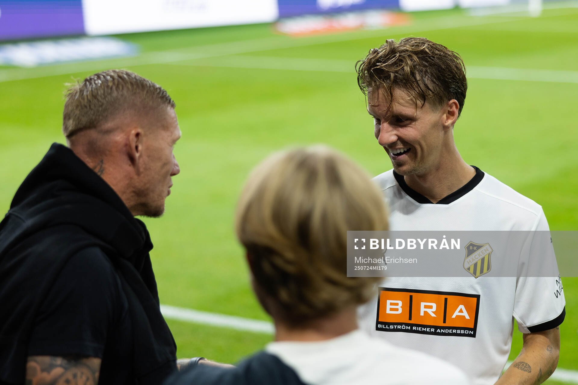 Samuel Leach Holm of Häcken and Victor Edvardsen and Oscar