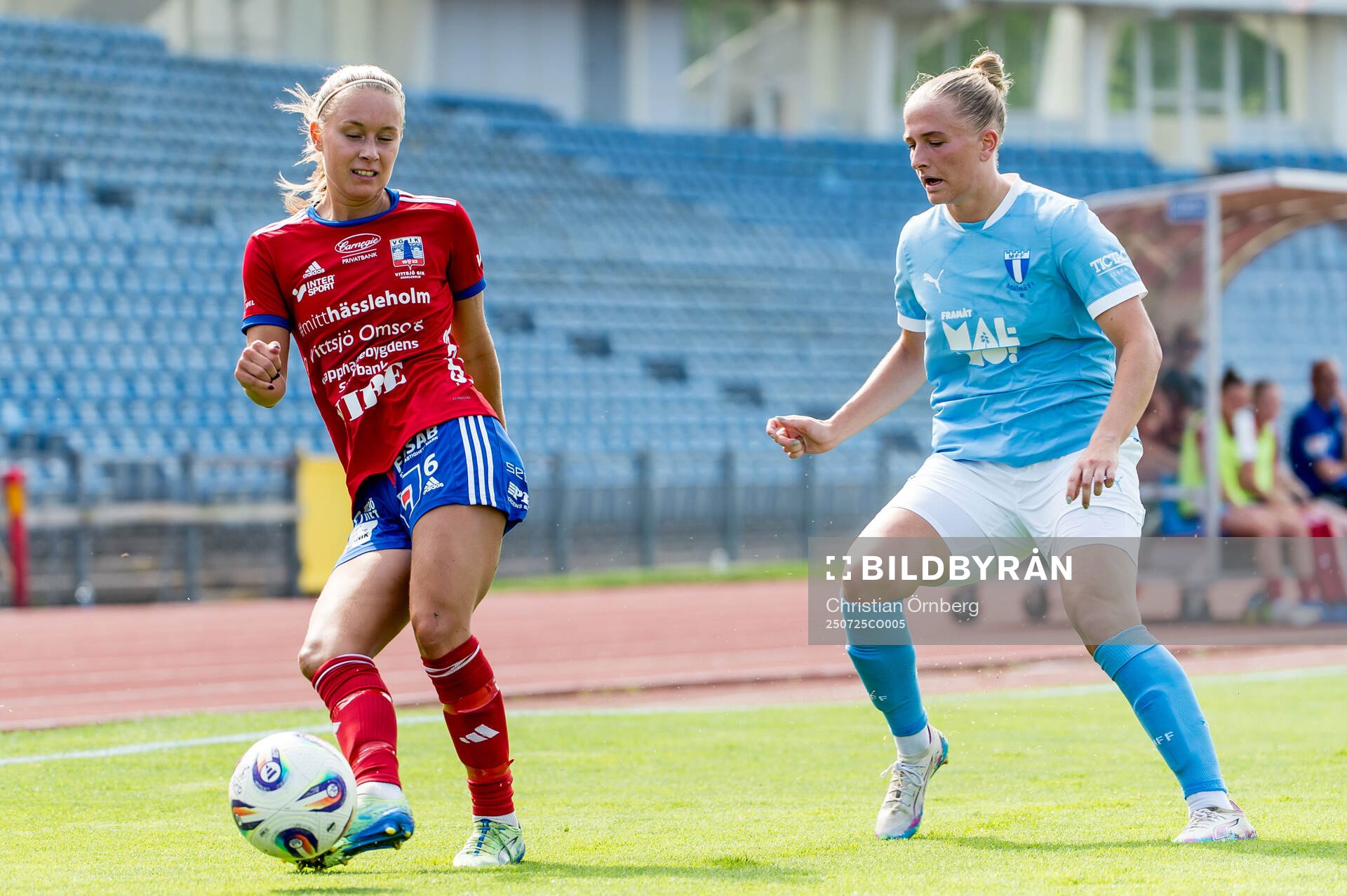 Vittsjös Amanda Altheden och Malmö FFs Tuva Skoog