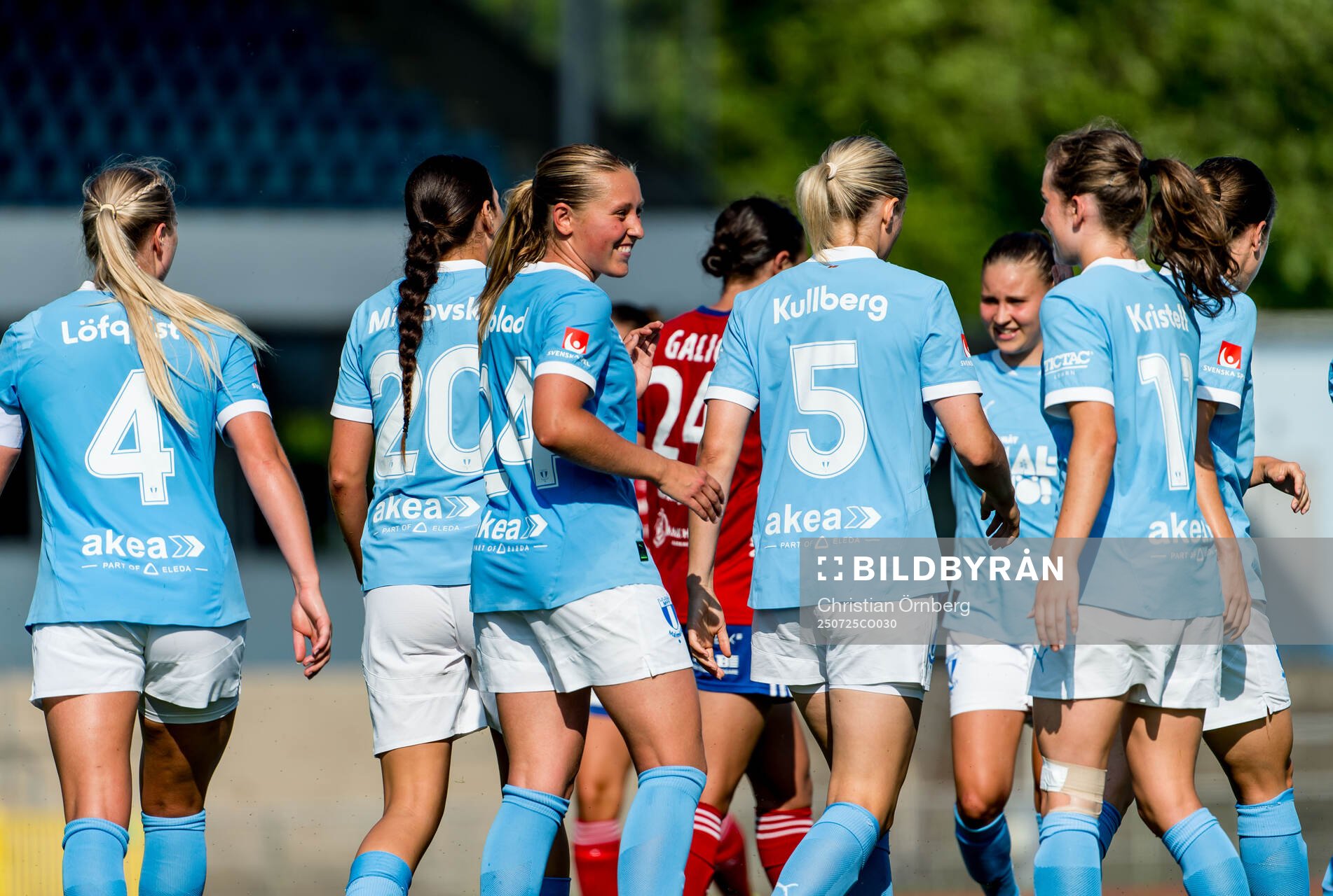 Malmö FFs Petronella Winblad jublar