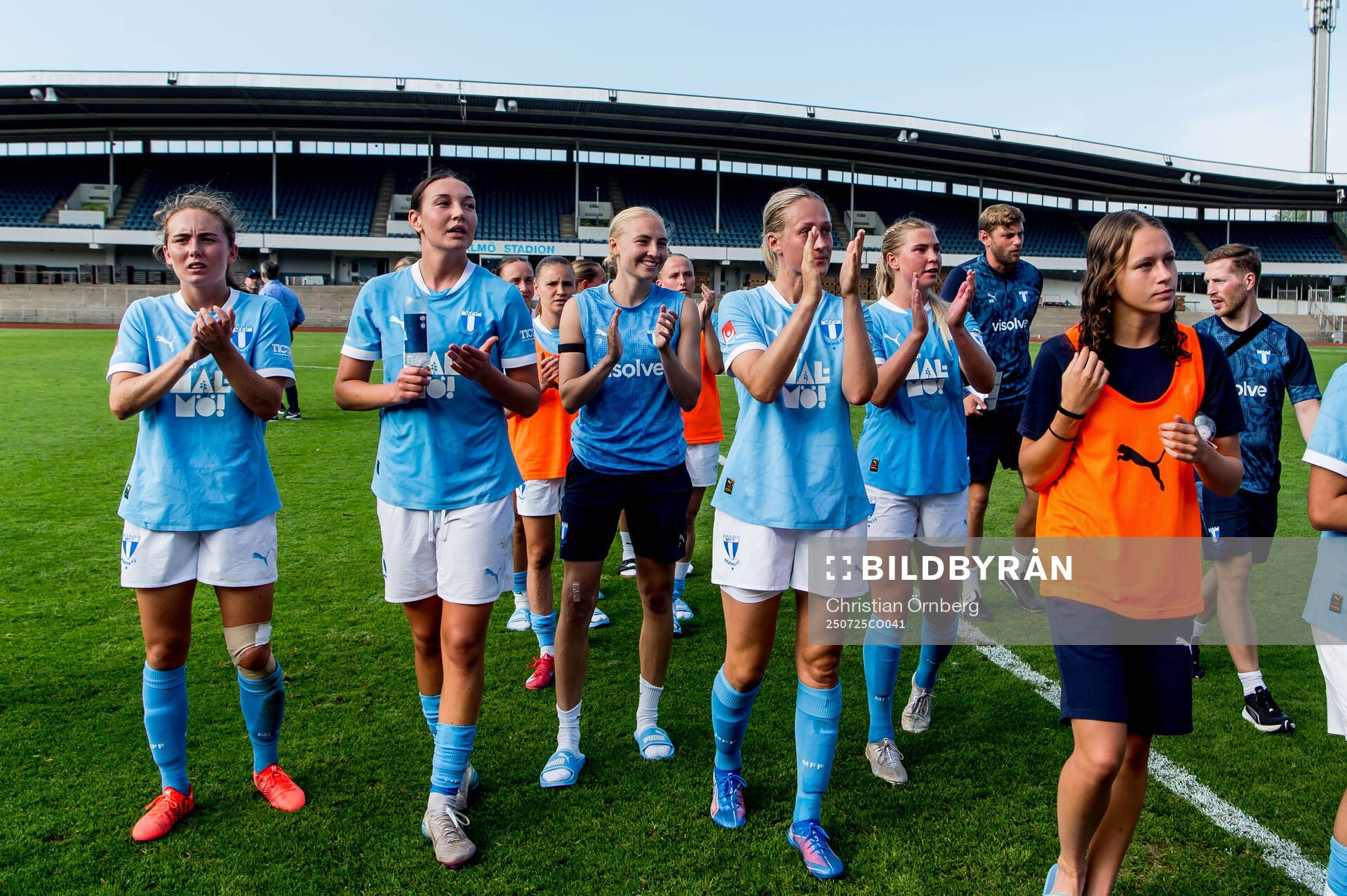 Malmö FFs spelare jublar