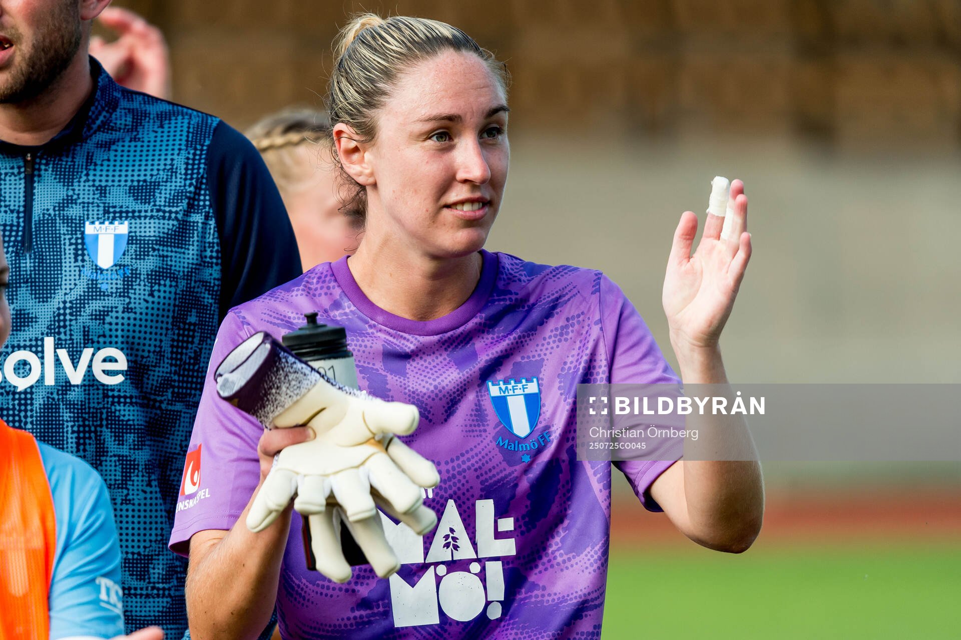 Malmö FFs målvakt Moa Öhman jublar