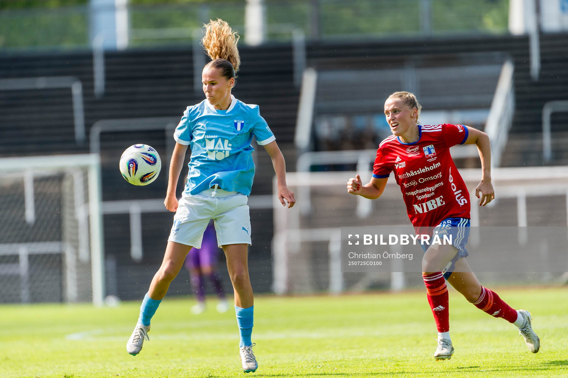 Malmö FFs Karoline Olesen mot Vittsjös Olivia Wänglund