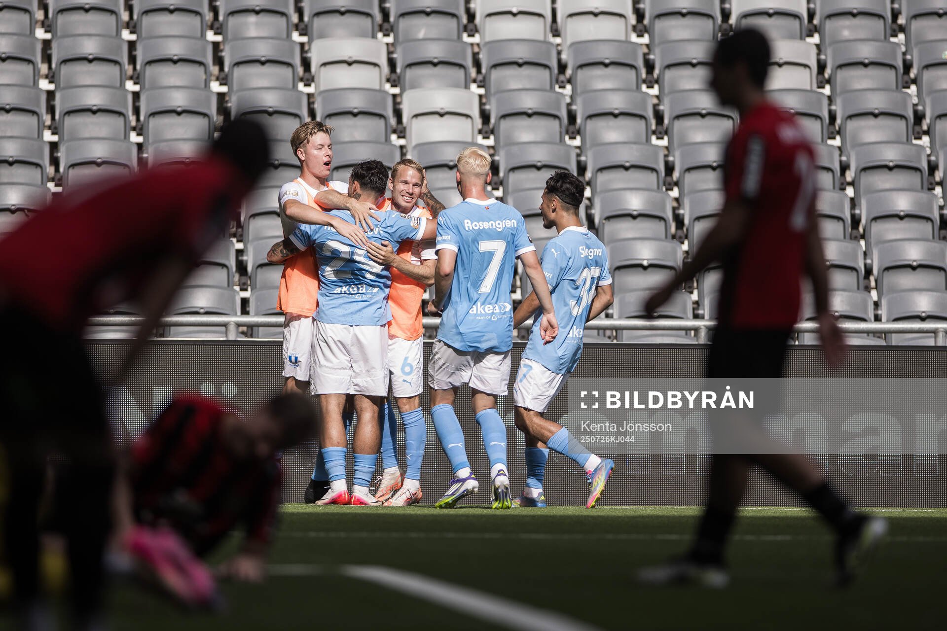 Malmö FFs spelare jublar