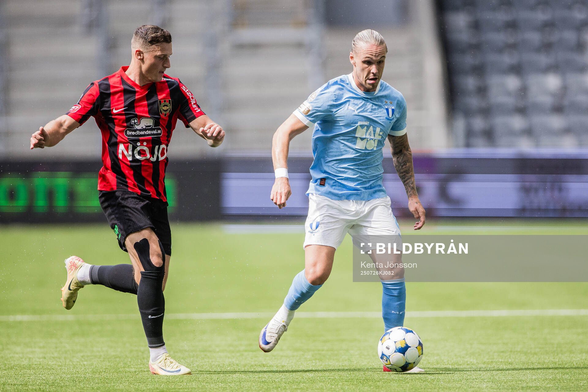 Brommapojkarnas Oliver Zandén och Malmö FFs Arnor