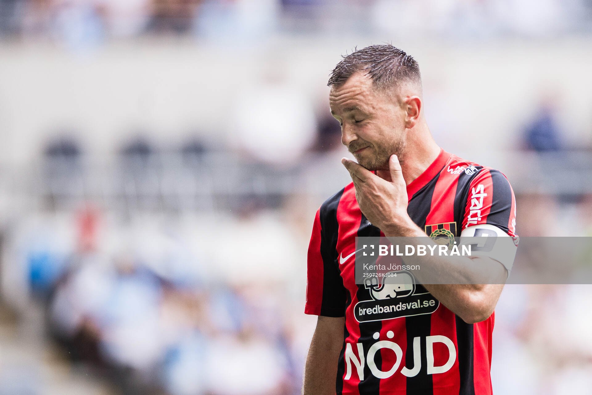 Brommapojkarnas Even Hovland deppar