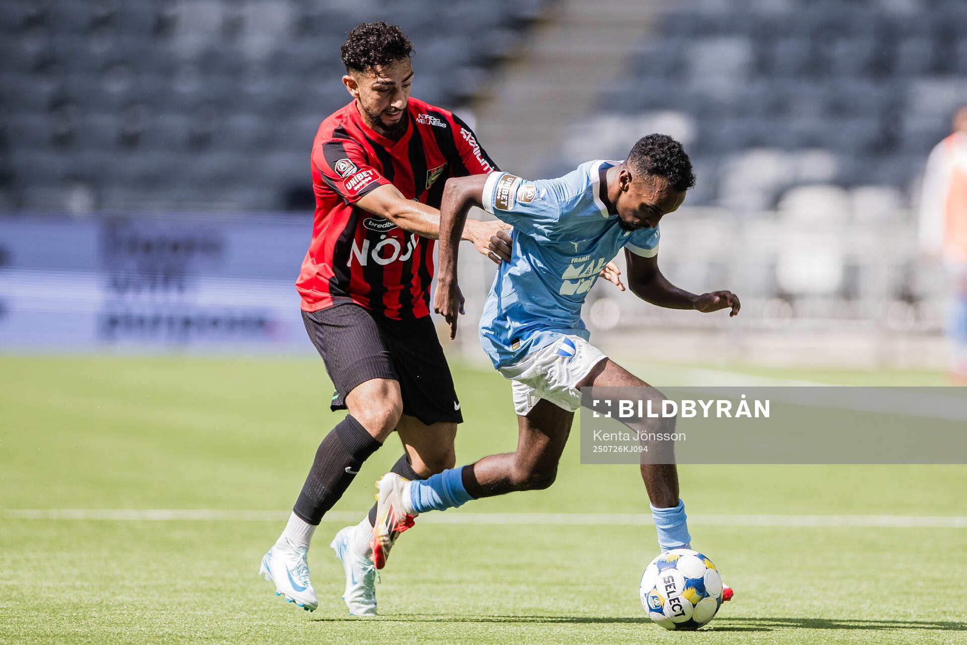 Brommapojkarnas Daleho Irandust och Malmö FFs Taha Ali