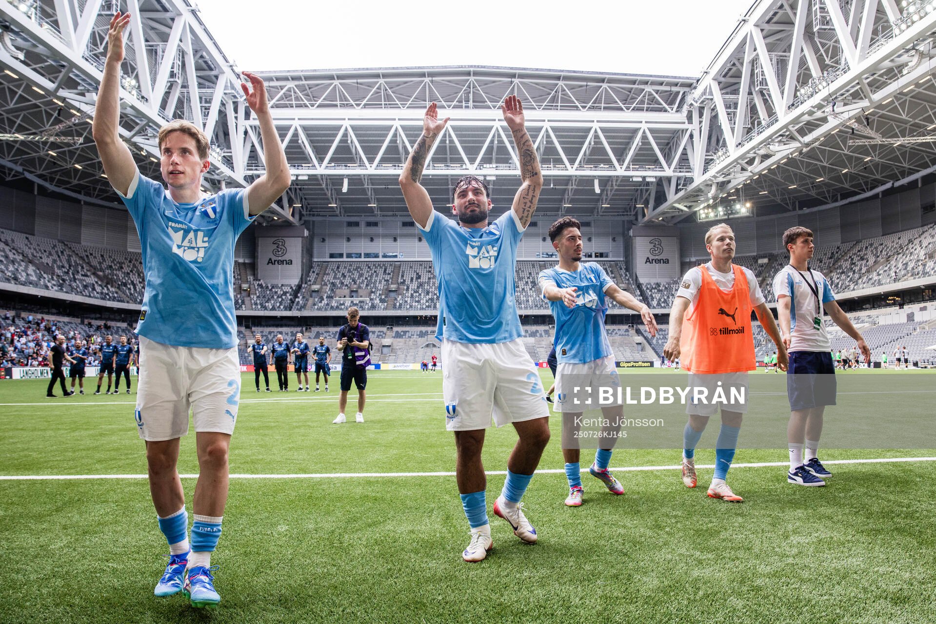Malmö FFs Johan Karlsson, Sead Haksabanovic, Adrian