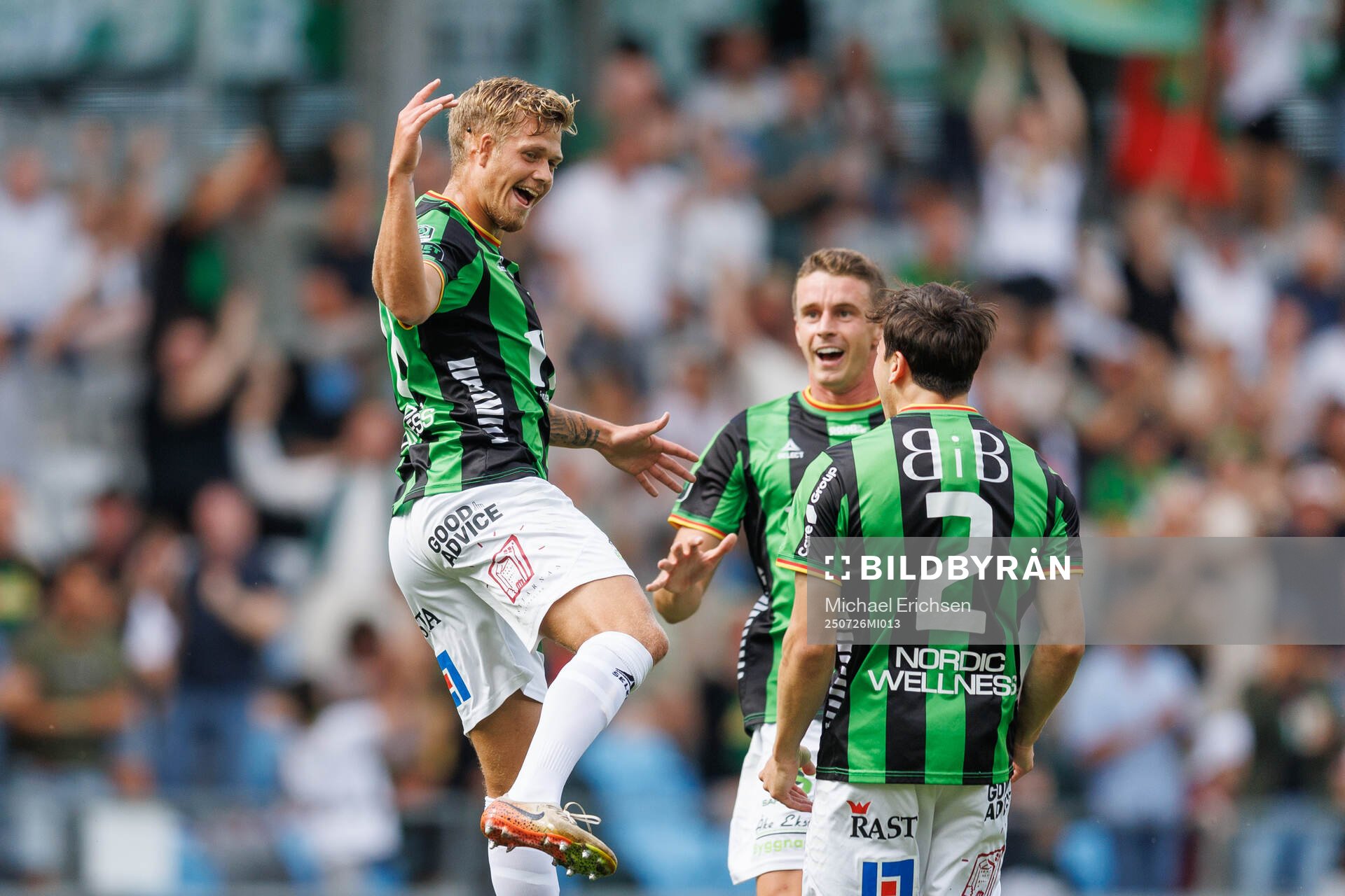 GAIS Rasmus Kevin Holmén jublar