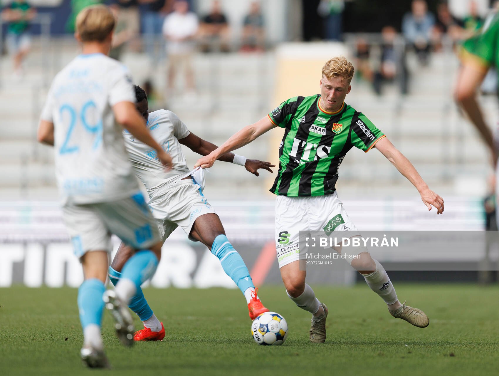 Halmstads Yannick Agnero och GAIS Filip Beckman