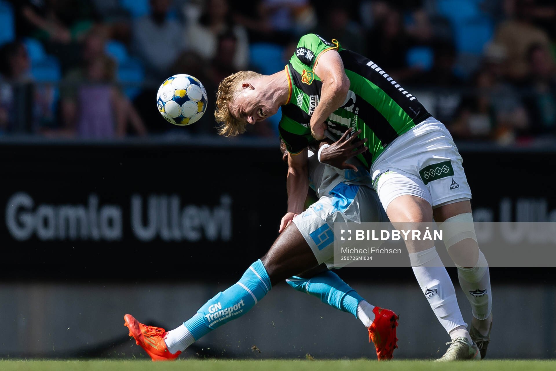 Halmstads Yannick Agnero och GAIS Filip Beckman