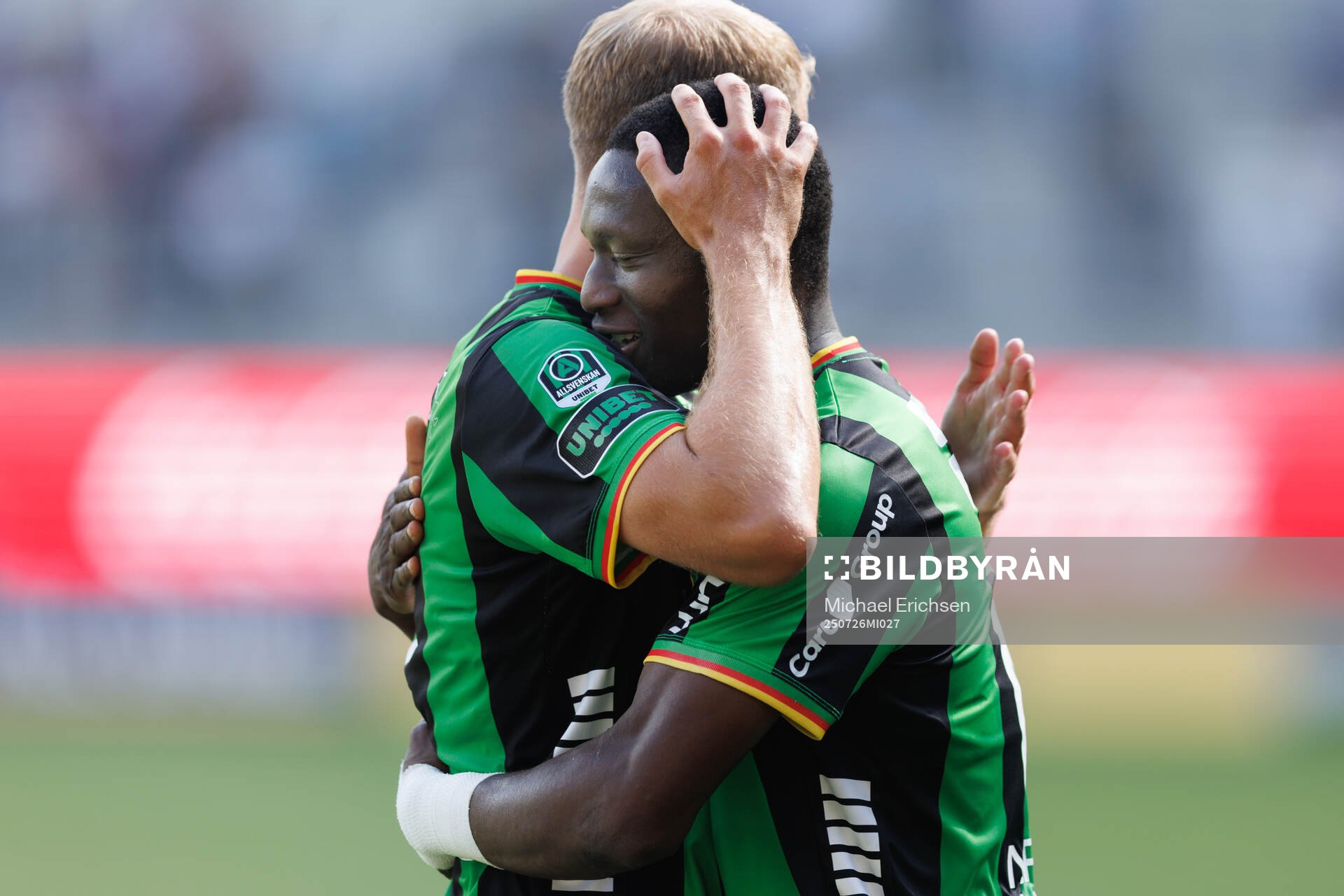 GAIS Ibrahim Diabate och Gustav Lundgren jublar