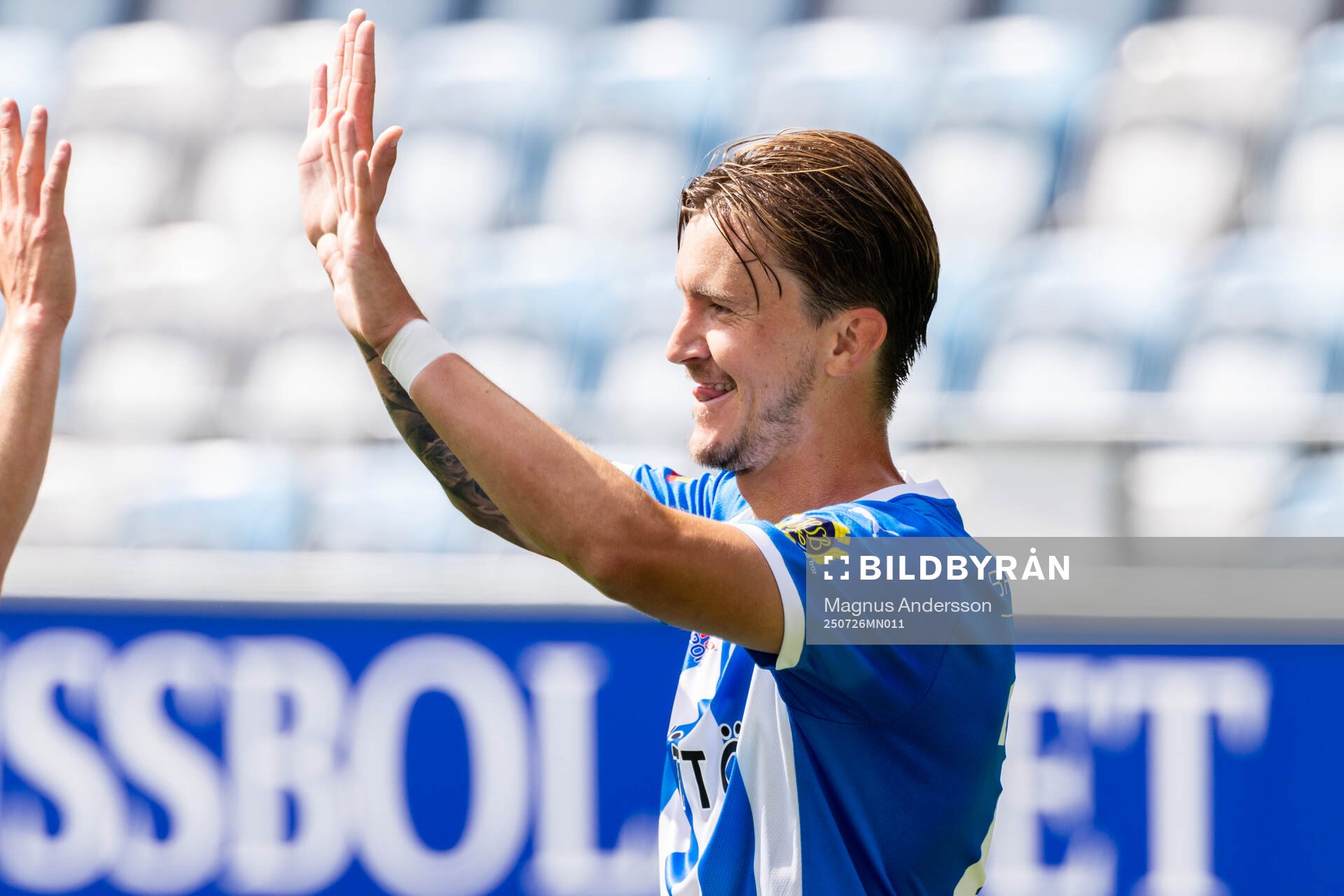 Sleipners Kristoffer Olsson jublar
