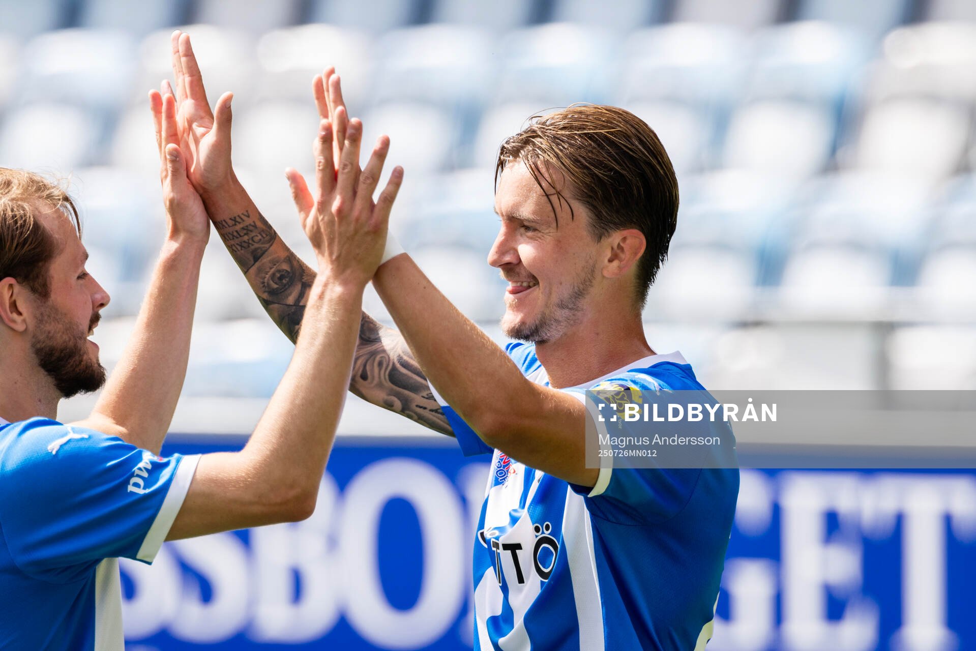 Sleipners Kristoffer Olsson jublar