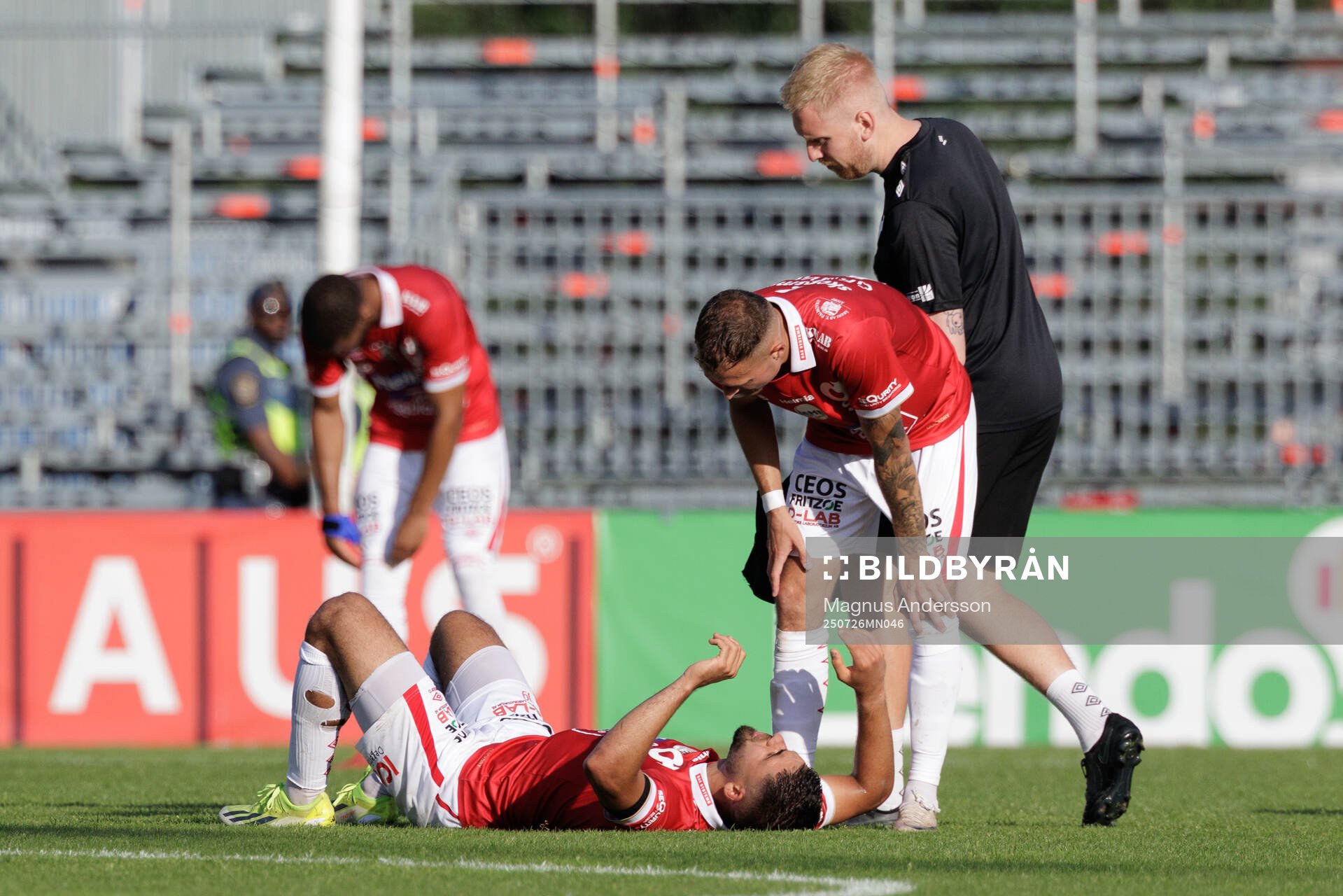 Degerfors Omar Faraj har ont