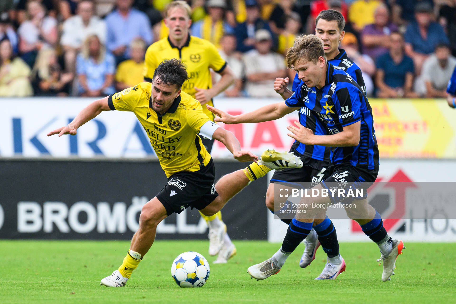 Mjällbys Jesper Gustavsson, Sirius Leo Walta och Victor