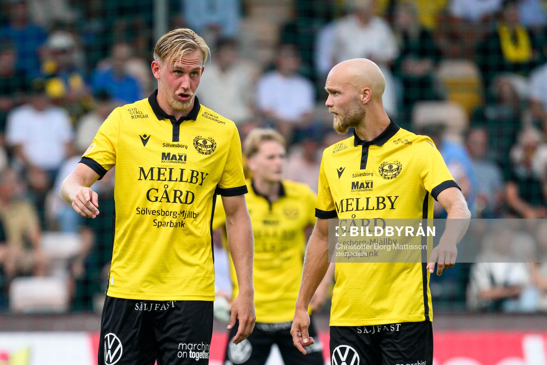 Mjällbys Herman Johansson och Viktor Gustafson