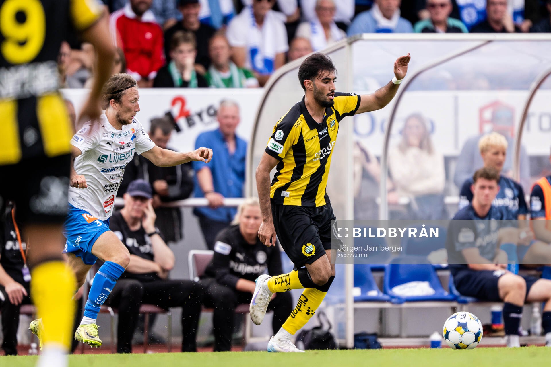 Värnamos Axel Björnström och Hammarbys Montader Madjed