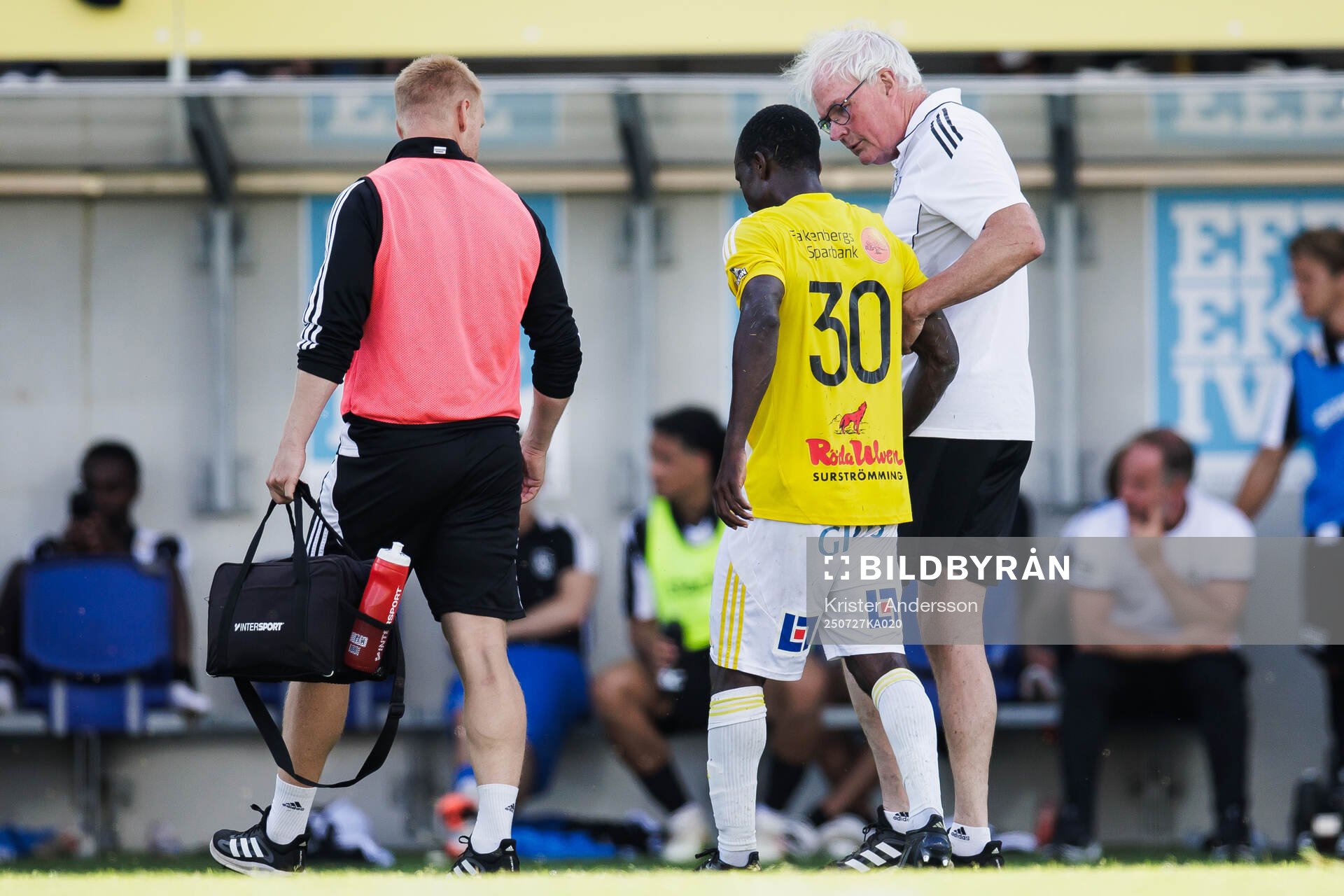 Falkenbergs Wanbe Godwin Aguda med skada