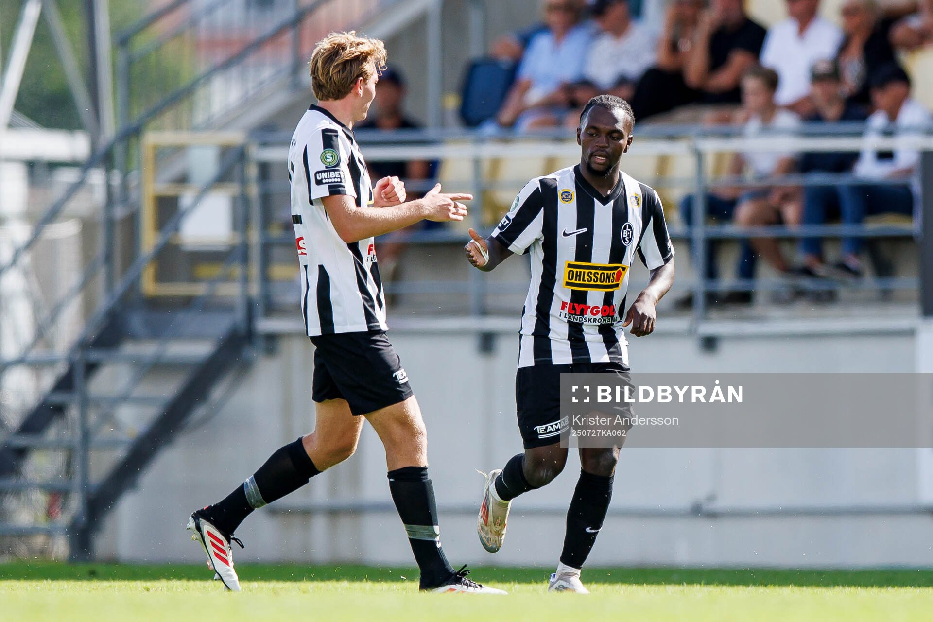 Landskronas Kofi Asare jublar