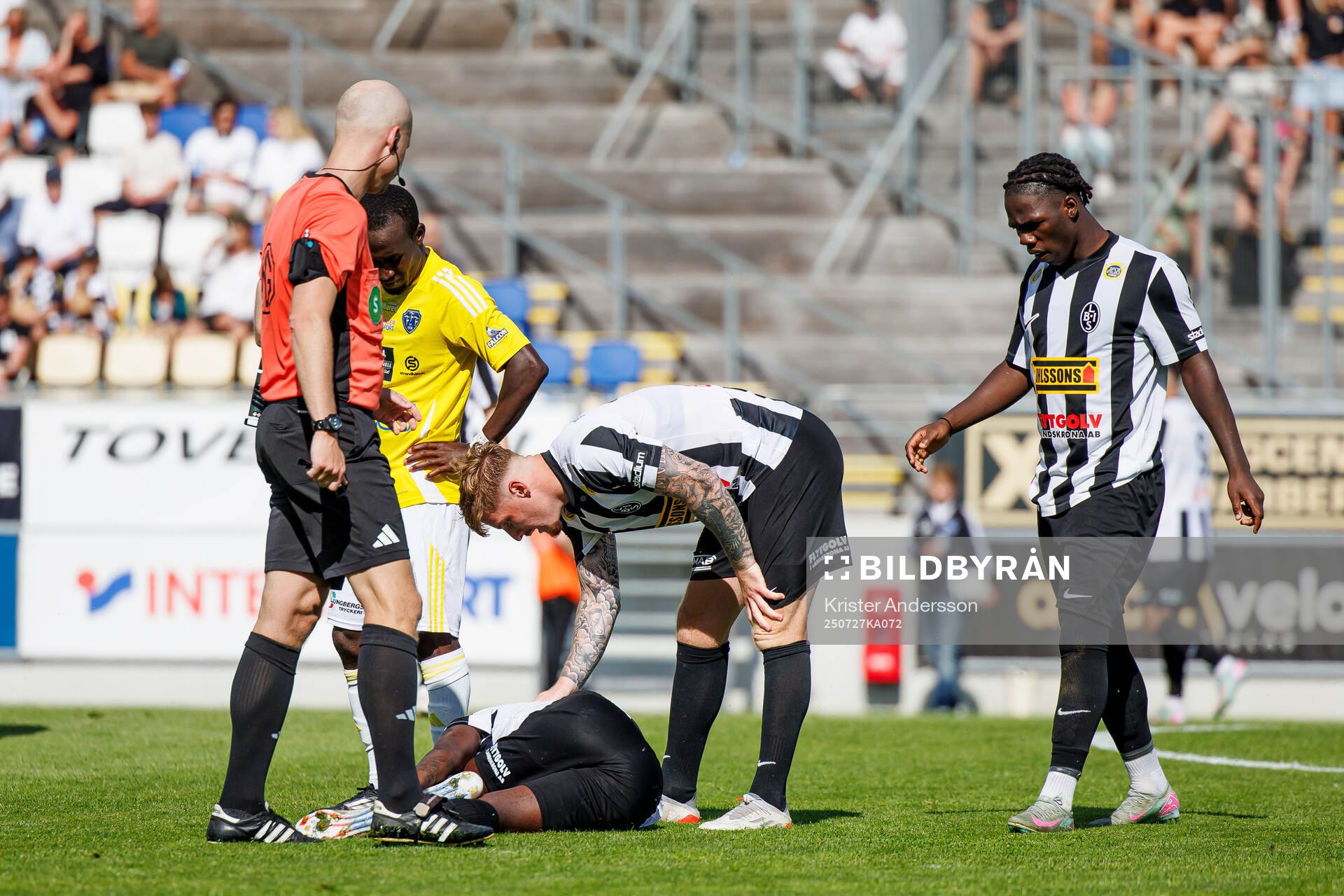 Landskronas Kofi Asare har ont