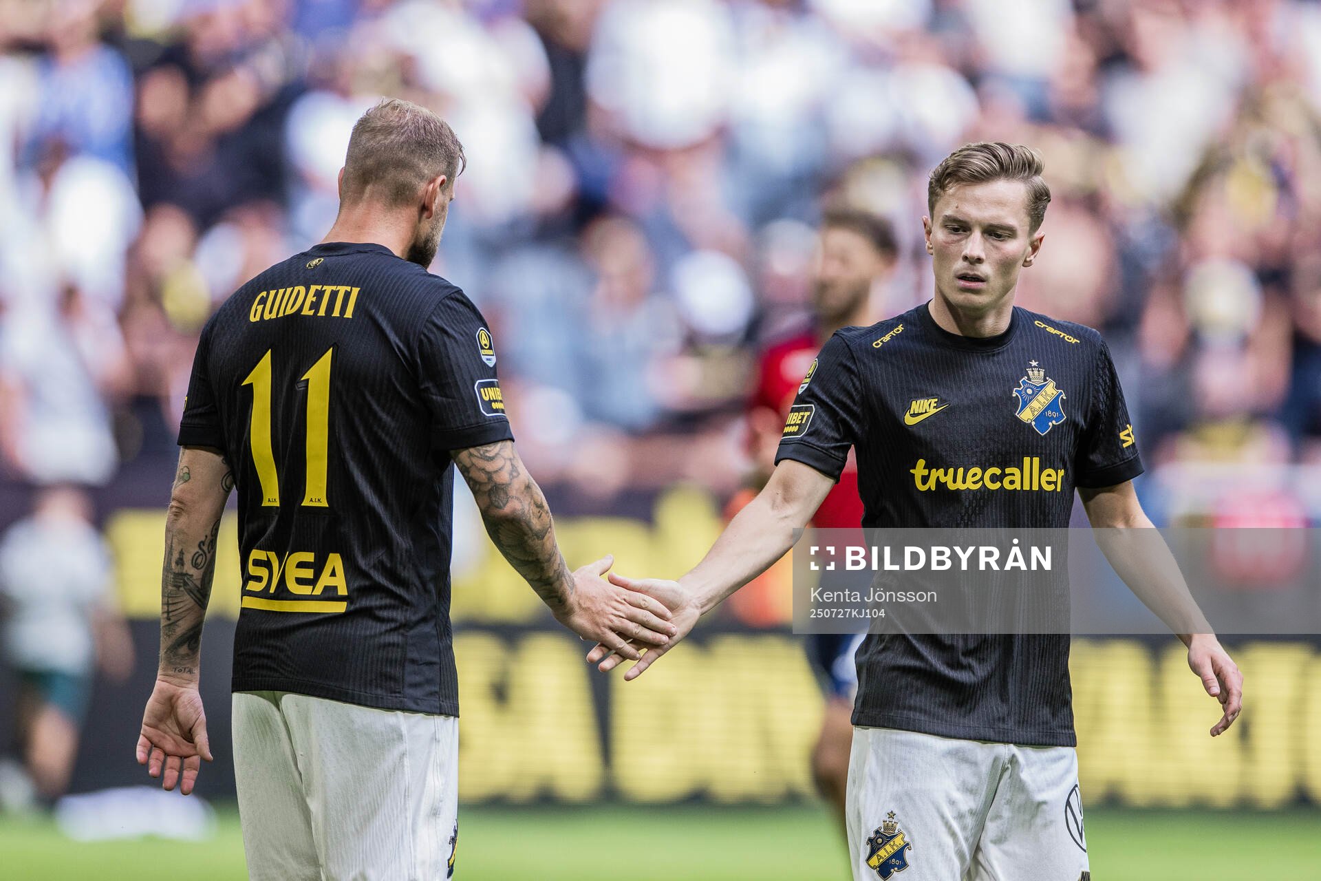AIKs John Guidetti och Johan Hove