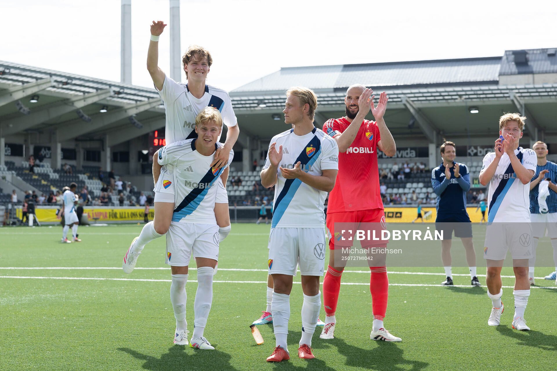 Djurgårdens spelare jublar