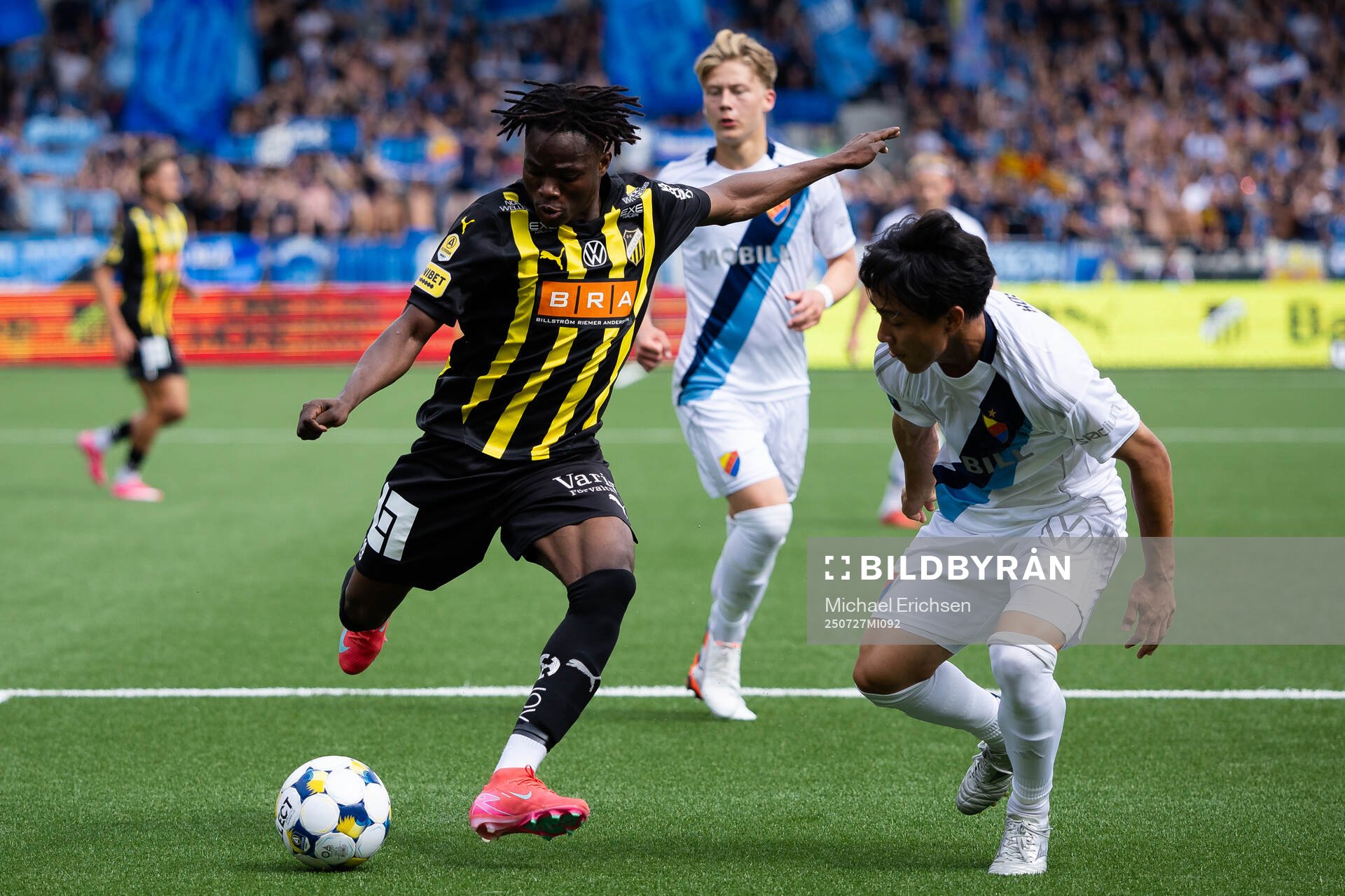 Häckens Severin Nioule mot Djurgårdens Keita Kosugi