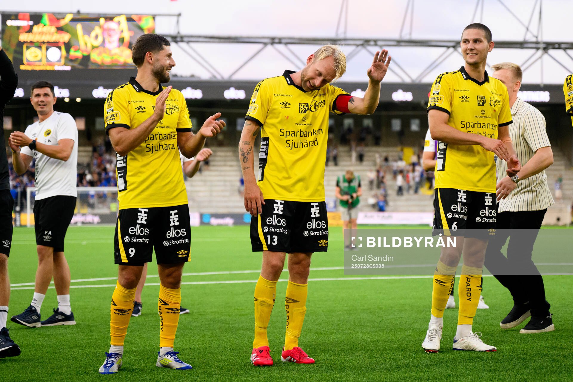 Elfsborgs  Arber Zeneli, Johan Larsson och Rasmus Wikström