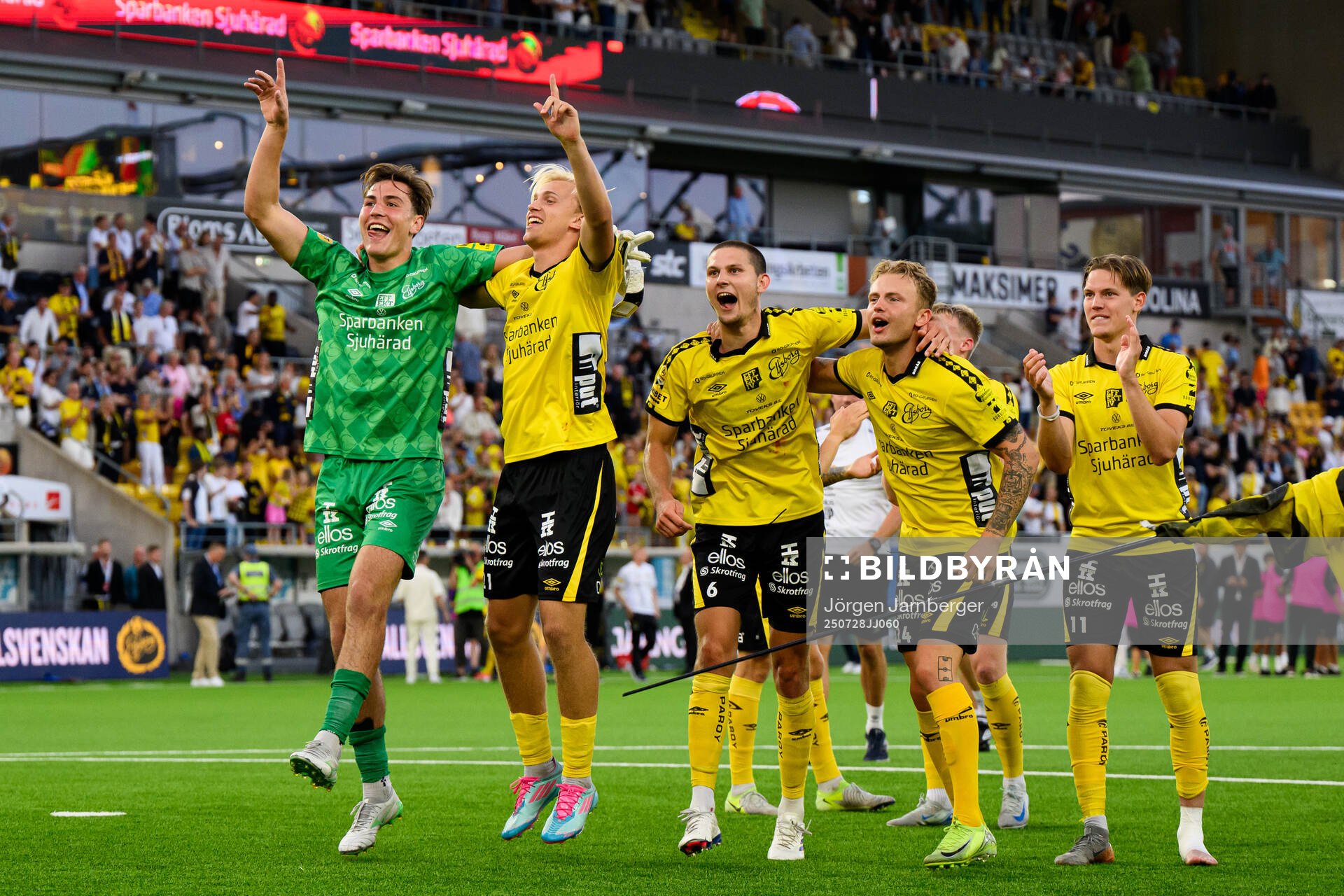 Elfsborgs målvakt Simon Eriksson, Leo Östman, Rasmus