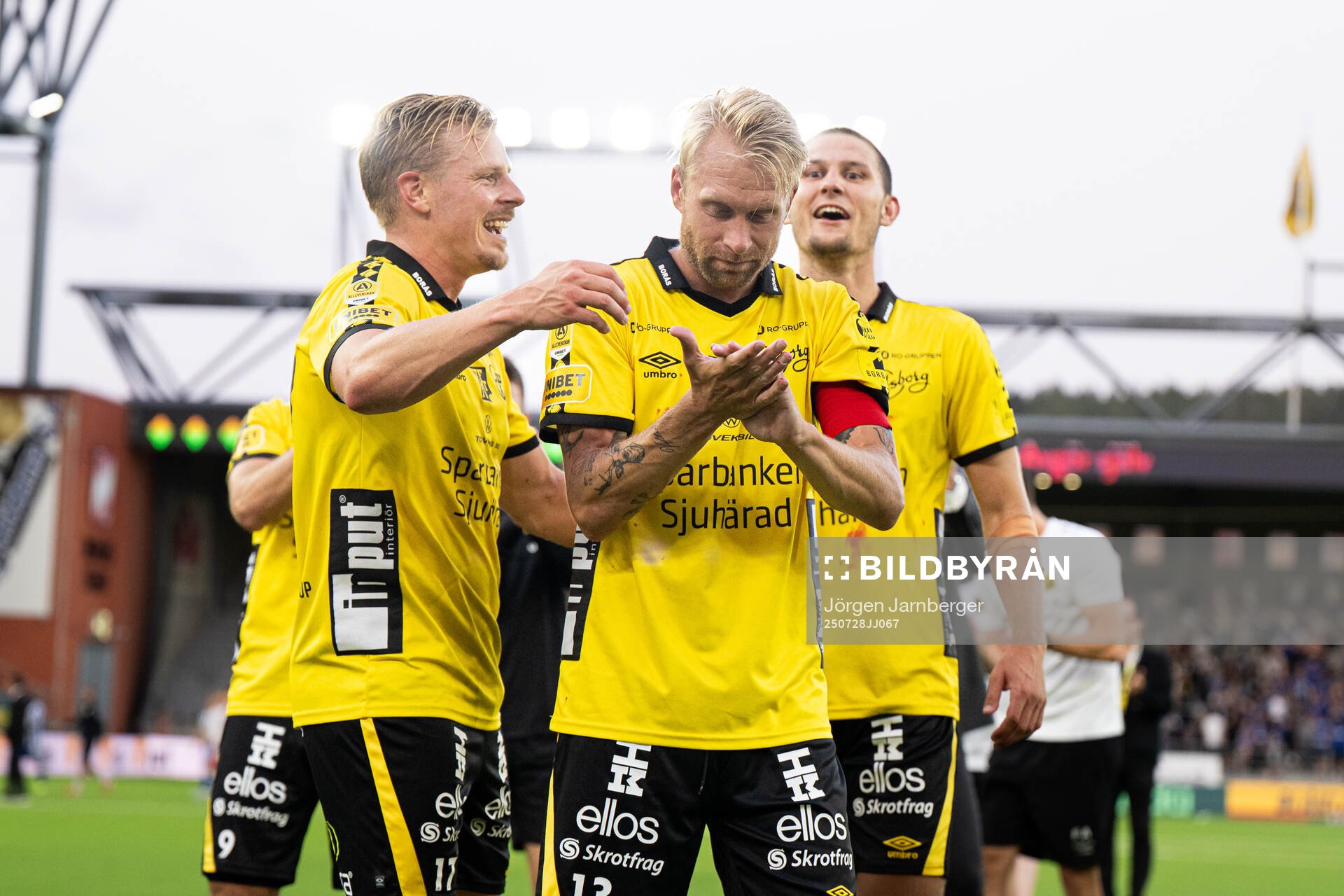 Elfsborgs Per Frick, Johan Larsson och Rasmus Wikström