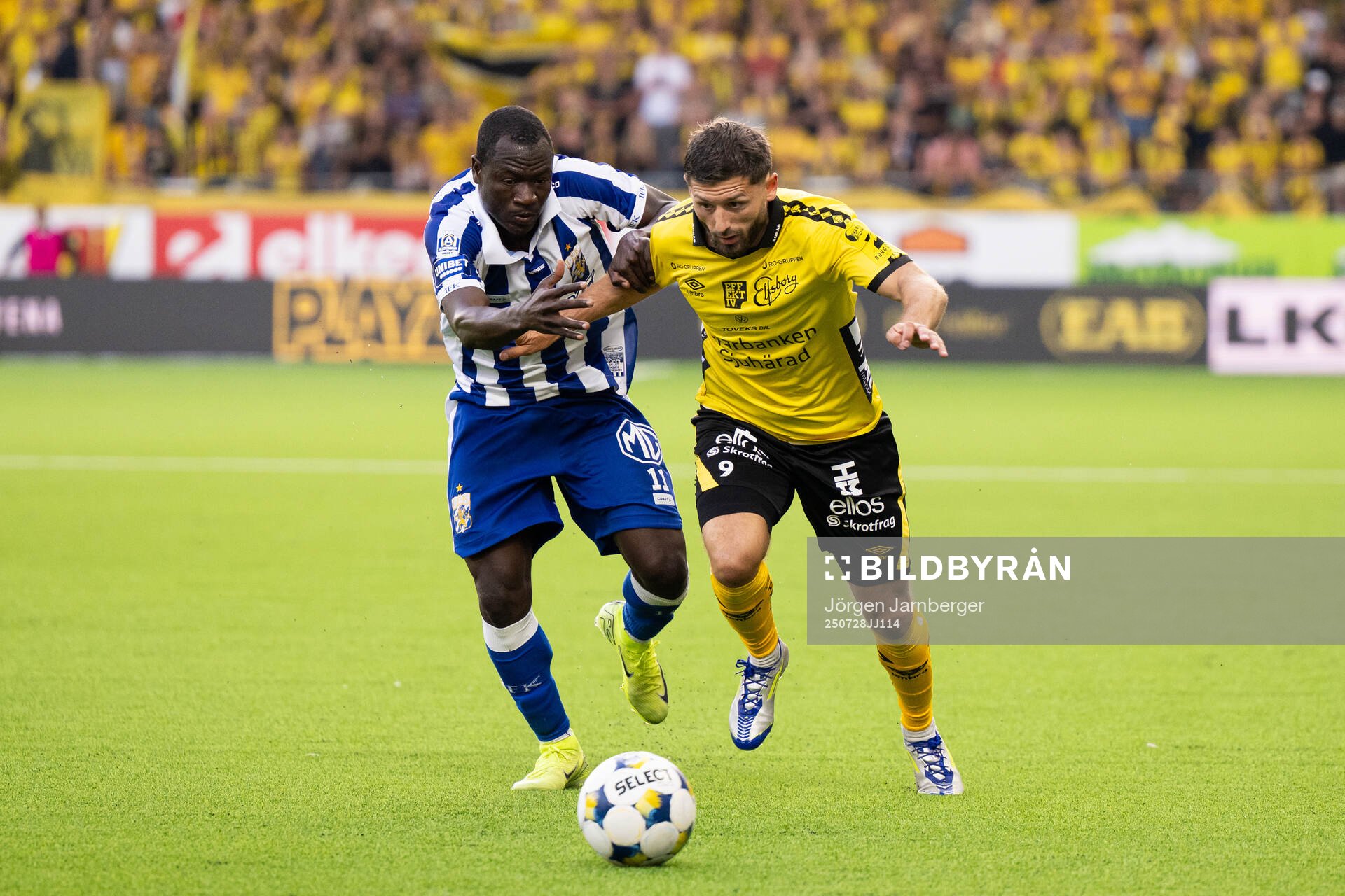 IFK Göteborgs målvakt Pontus Dahlberg och Elfsborgs Arber