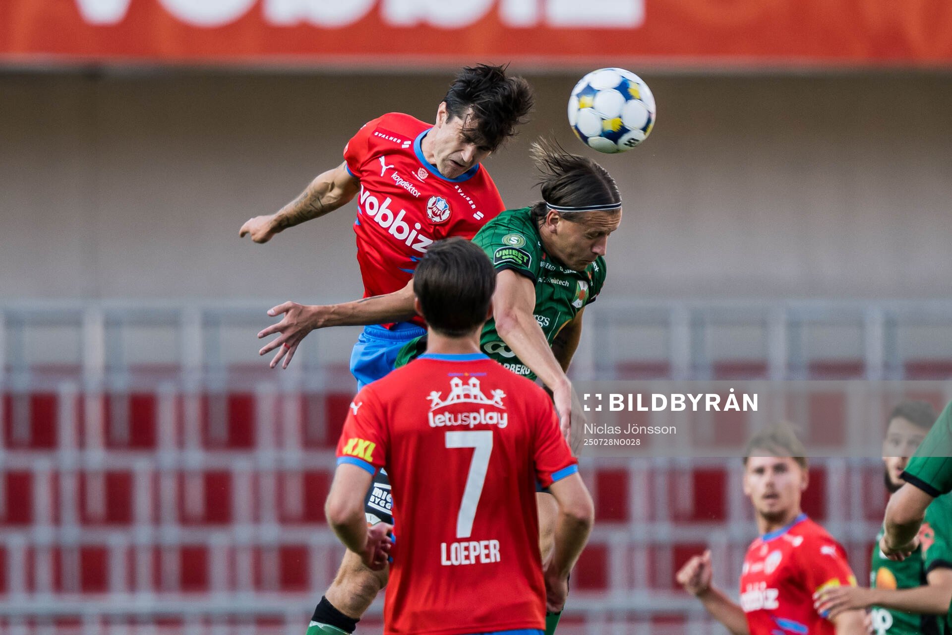Helsingborgs Jon Birkfeldt och Varbergs Jesper Jonasson