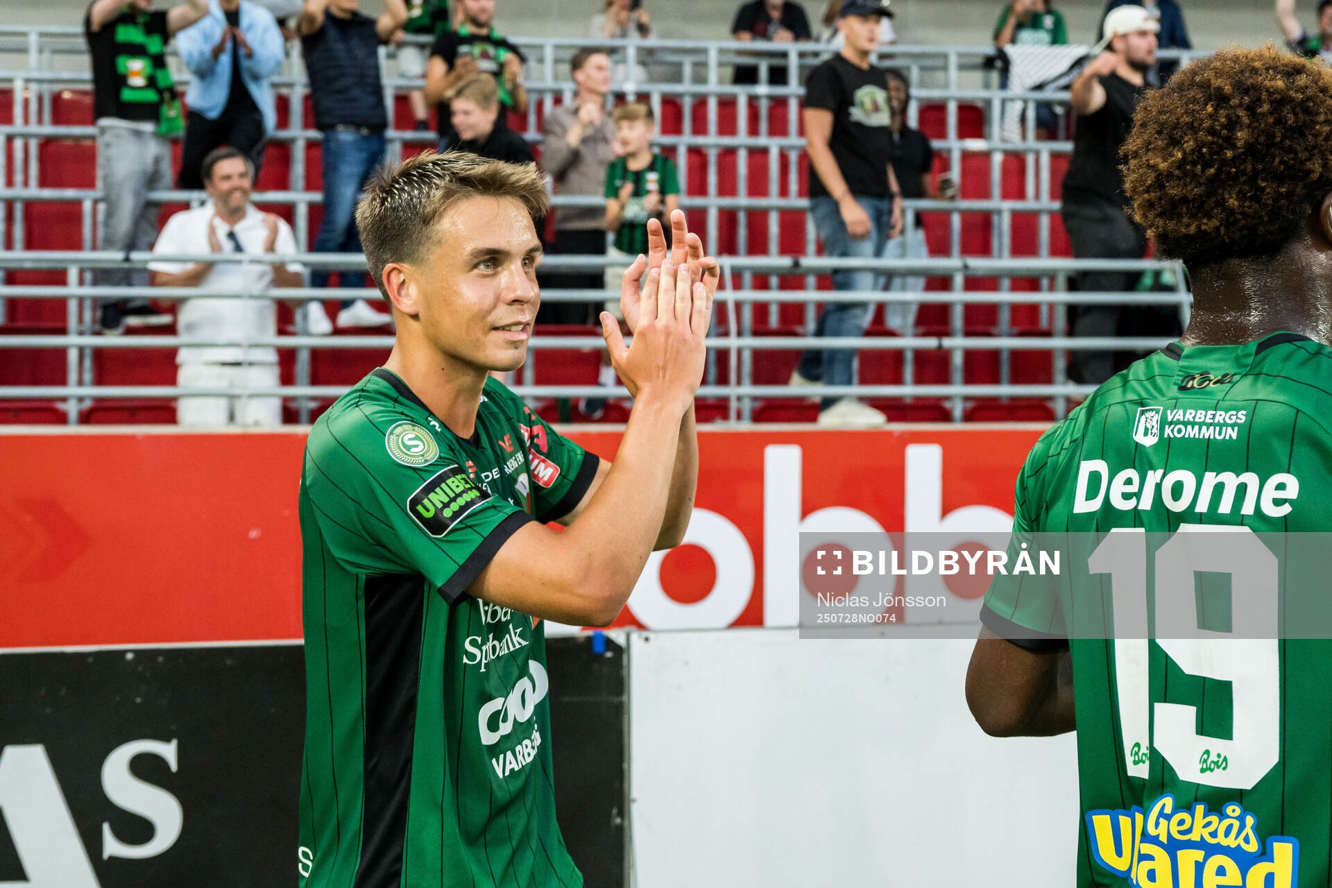 Varbergs Isak Vidjeskog jublar