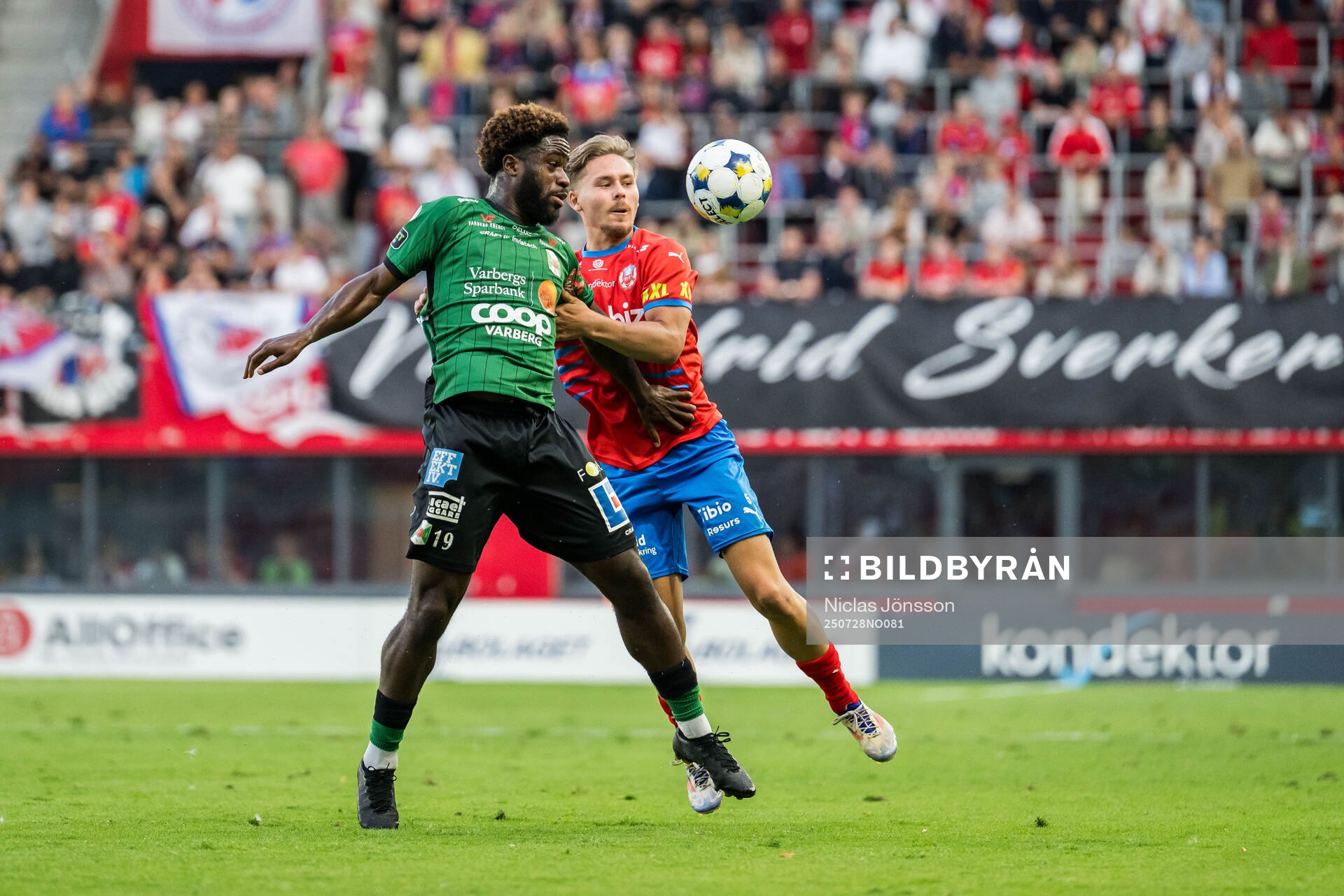 Varbergs Kevin Appiah Nyarko och Helsingborgs Simon
