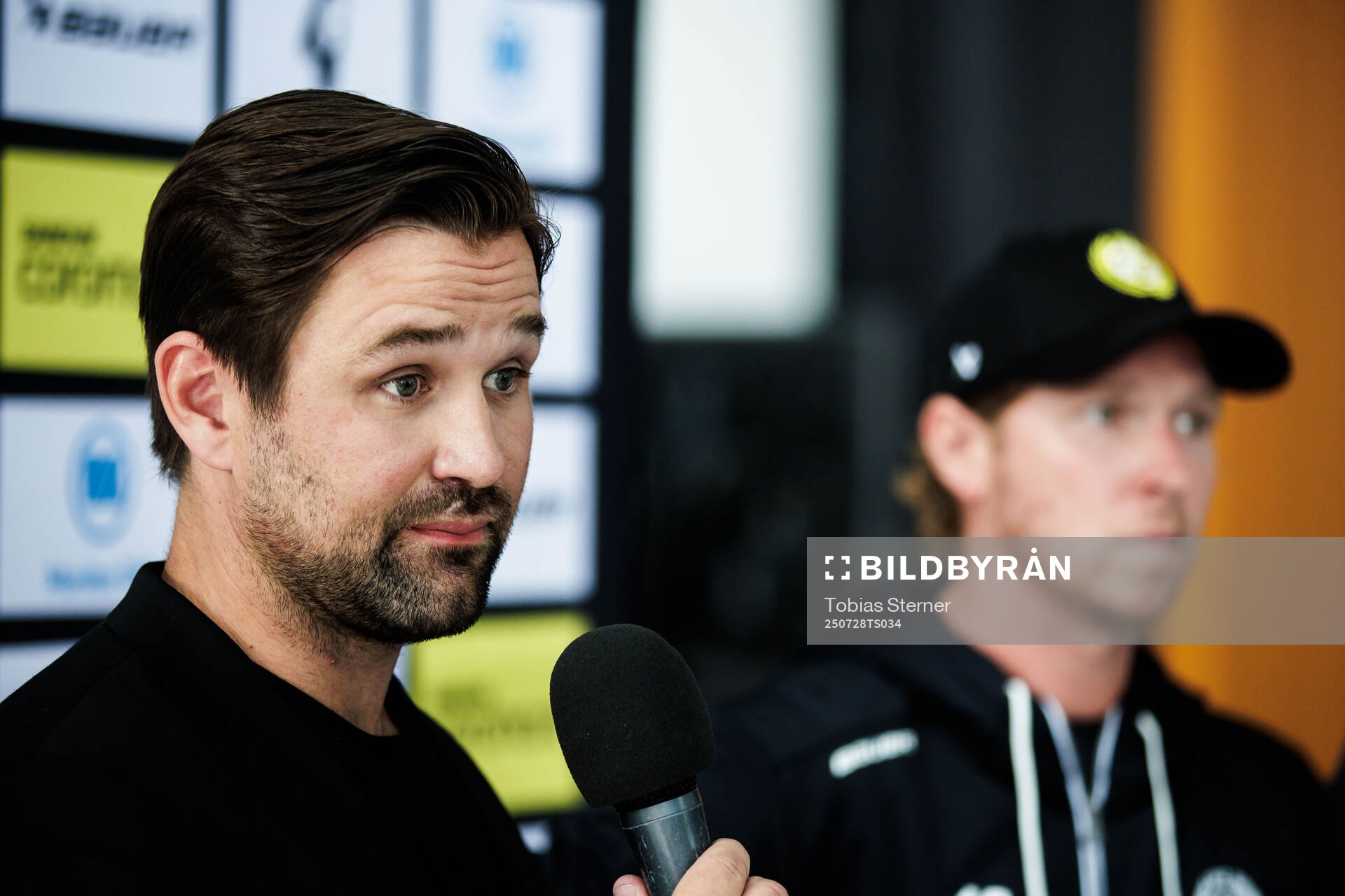 Brynäs sportchef Johan Alcén och Nicklas Bäckström