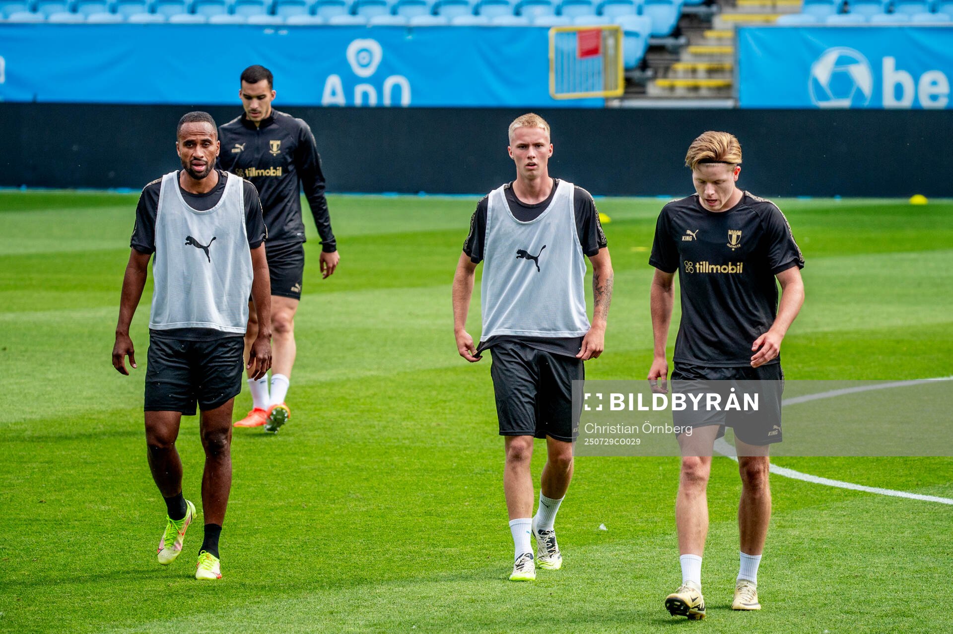Isaac Kiese Thelin, Daniel Gudjohnsen and Nils Zätterström