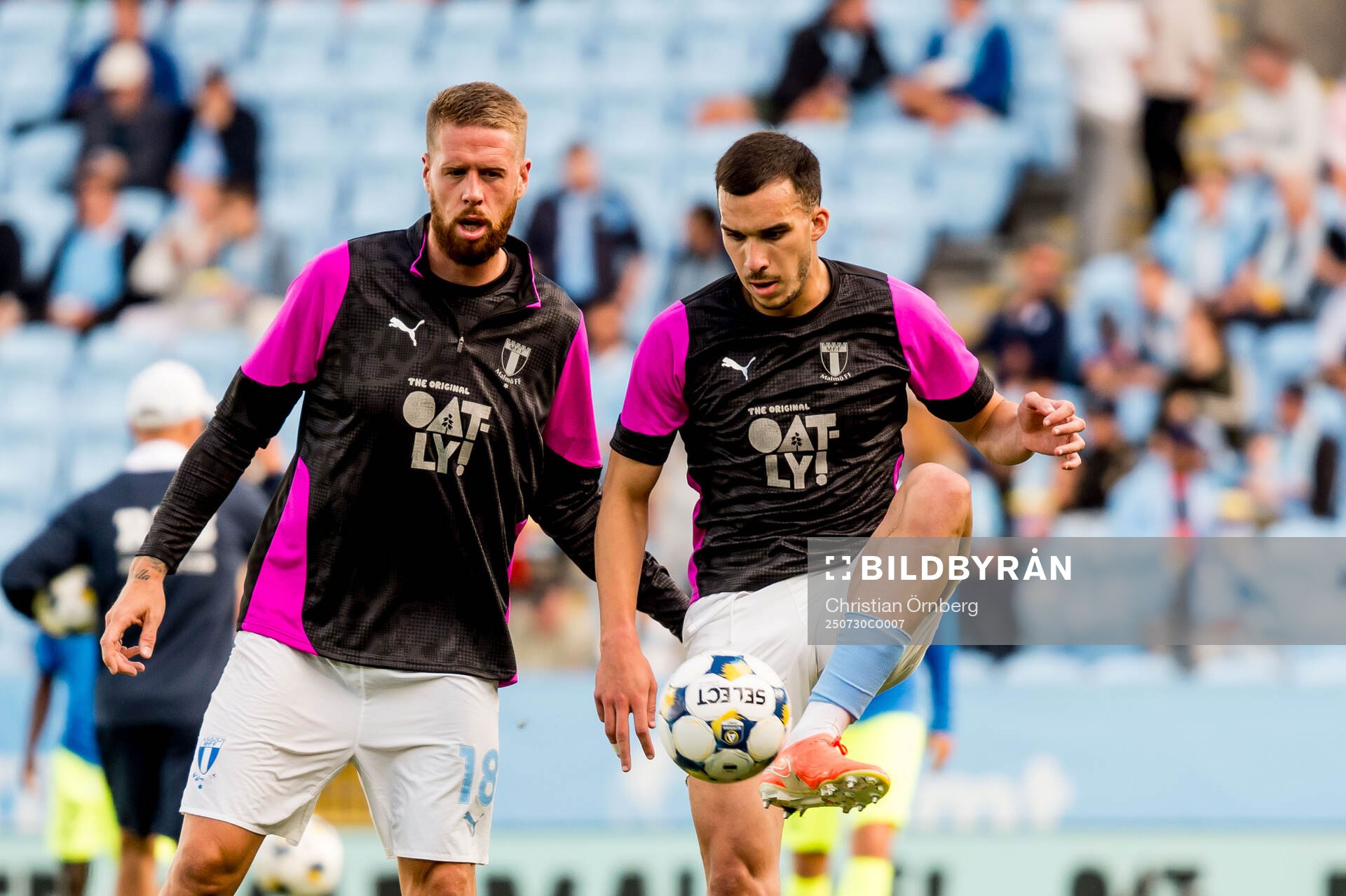 Pontus Jansson and Andrej Djuric of Malmö FF