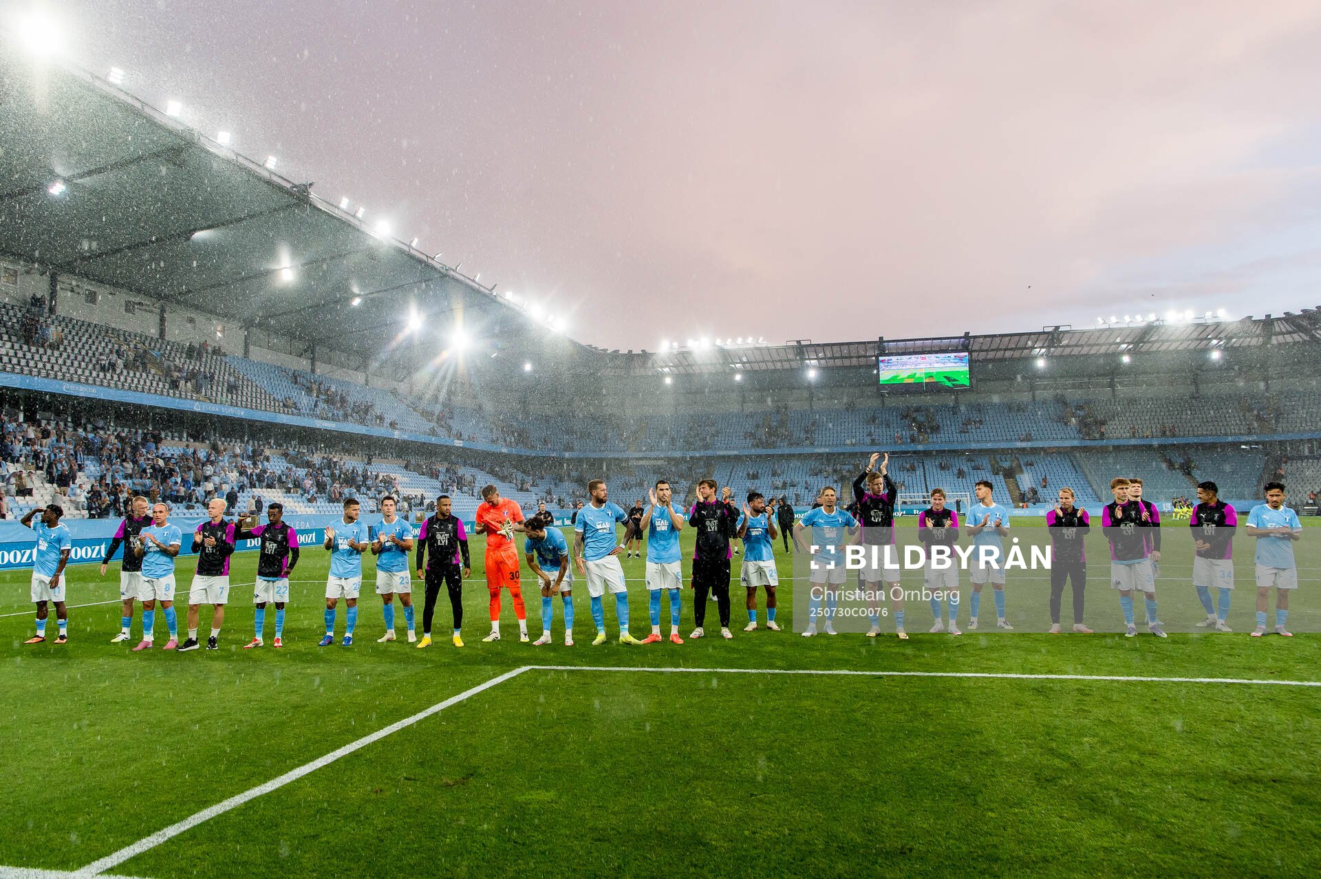 Players of Malmö FF celebrate