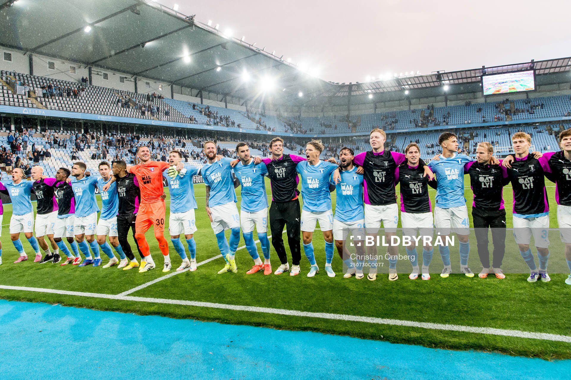 Players of Malmö FF celebrate