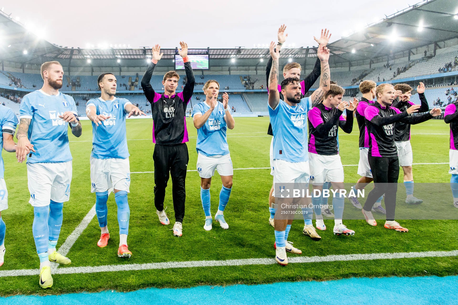Players of Malmö FF celebrate