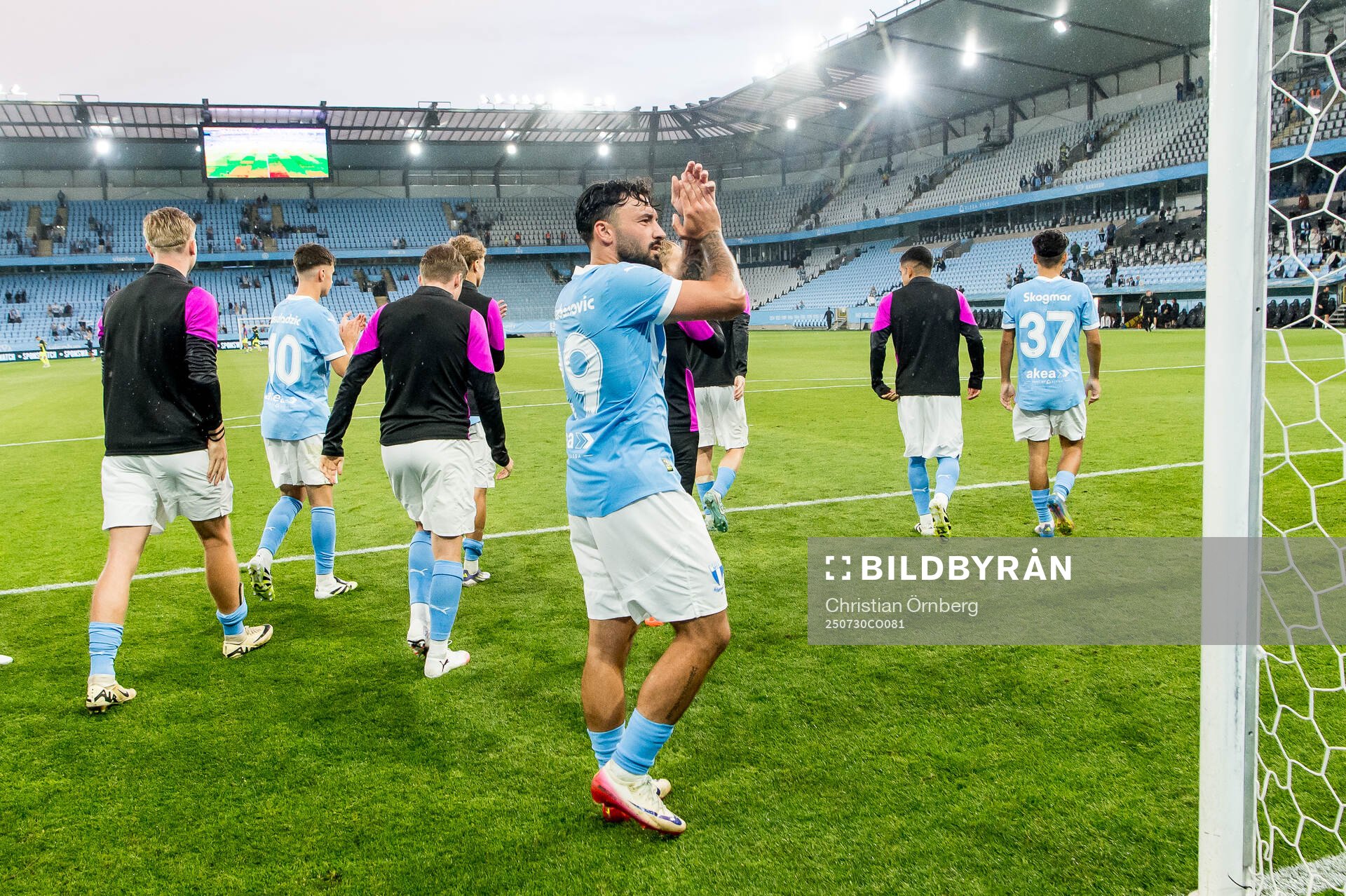 Players of Malmö FF celebrate